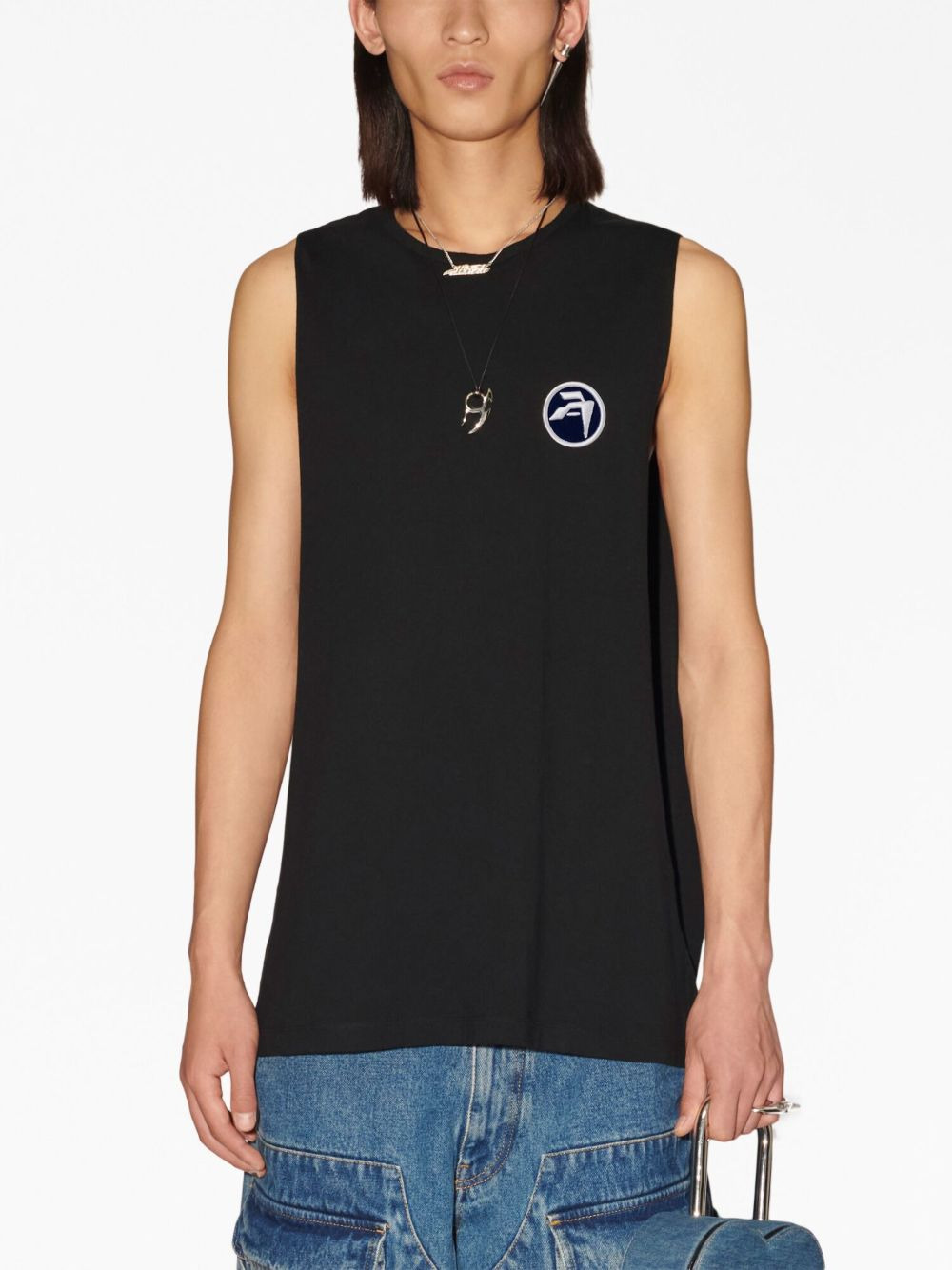 logo-patch vest - 3