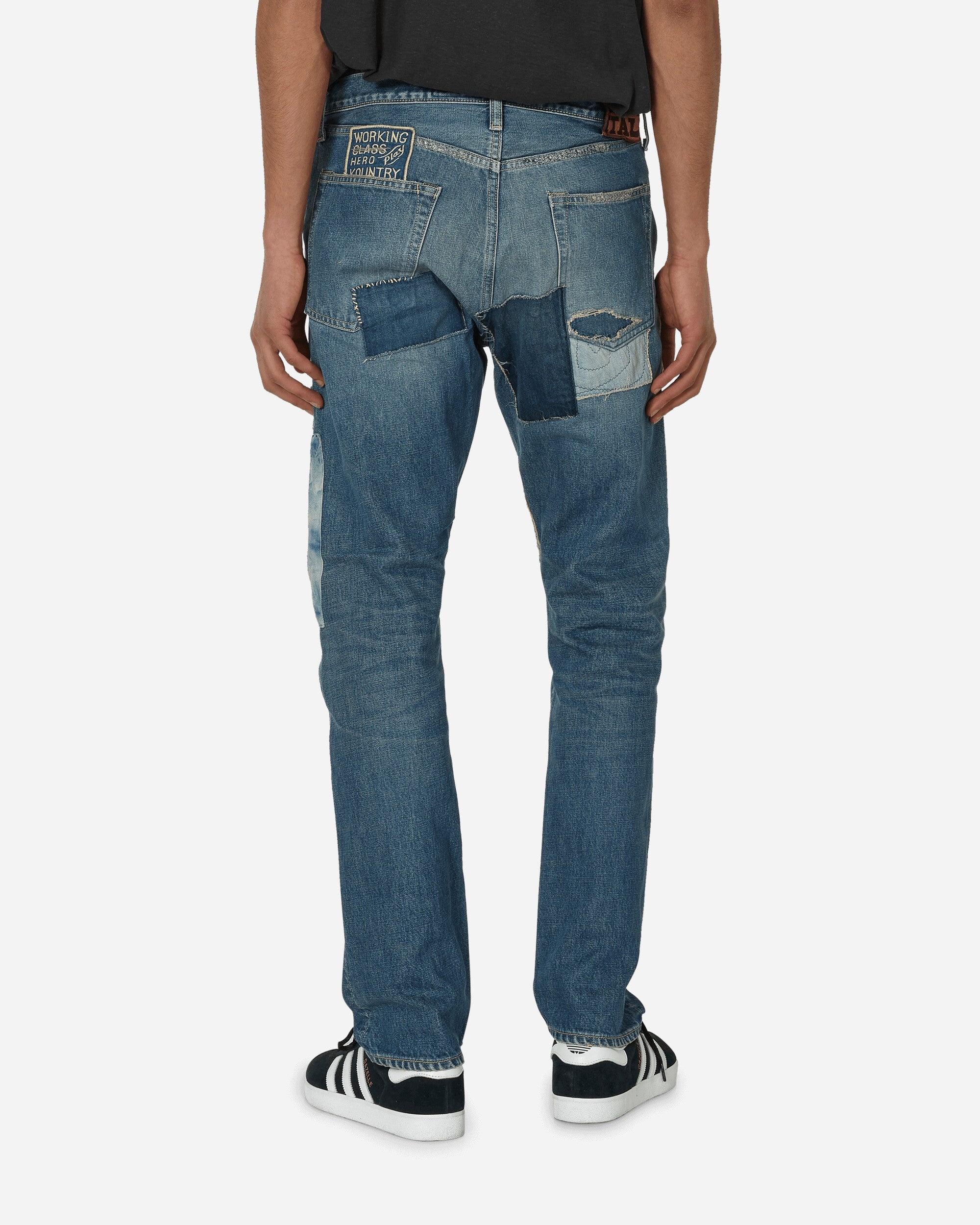 14oz Denim 5P Monkey Cisco Pants (Dixie Remake) Indigo - 3
