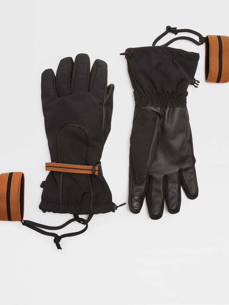 BLACK TECHMERINO™ WOOL GLOVES 1