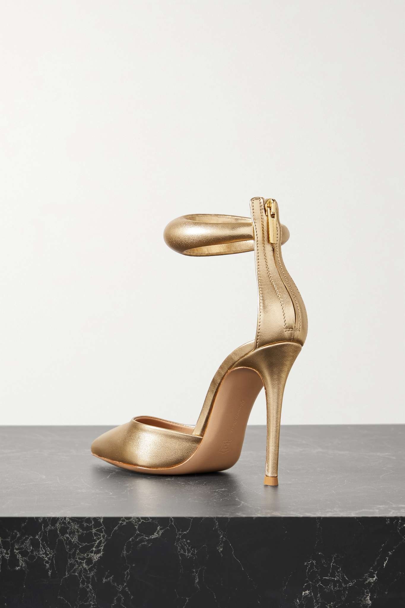 105 metallic leather pumps - 3