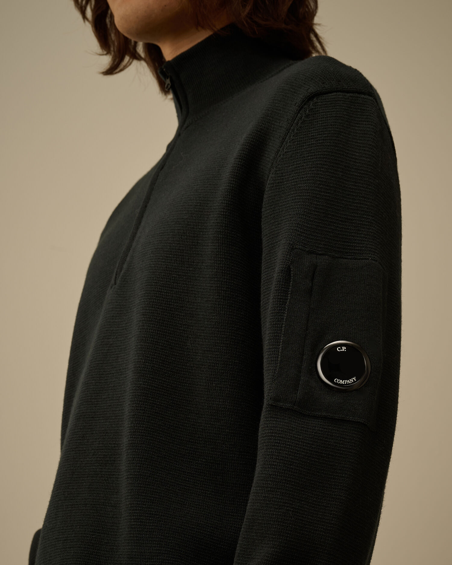 Re-Wool Half Zip Lens Sweater - 5