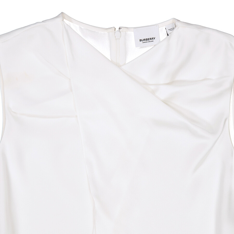 Burberry Draped Satin-back Crepe Top - 2