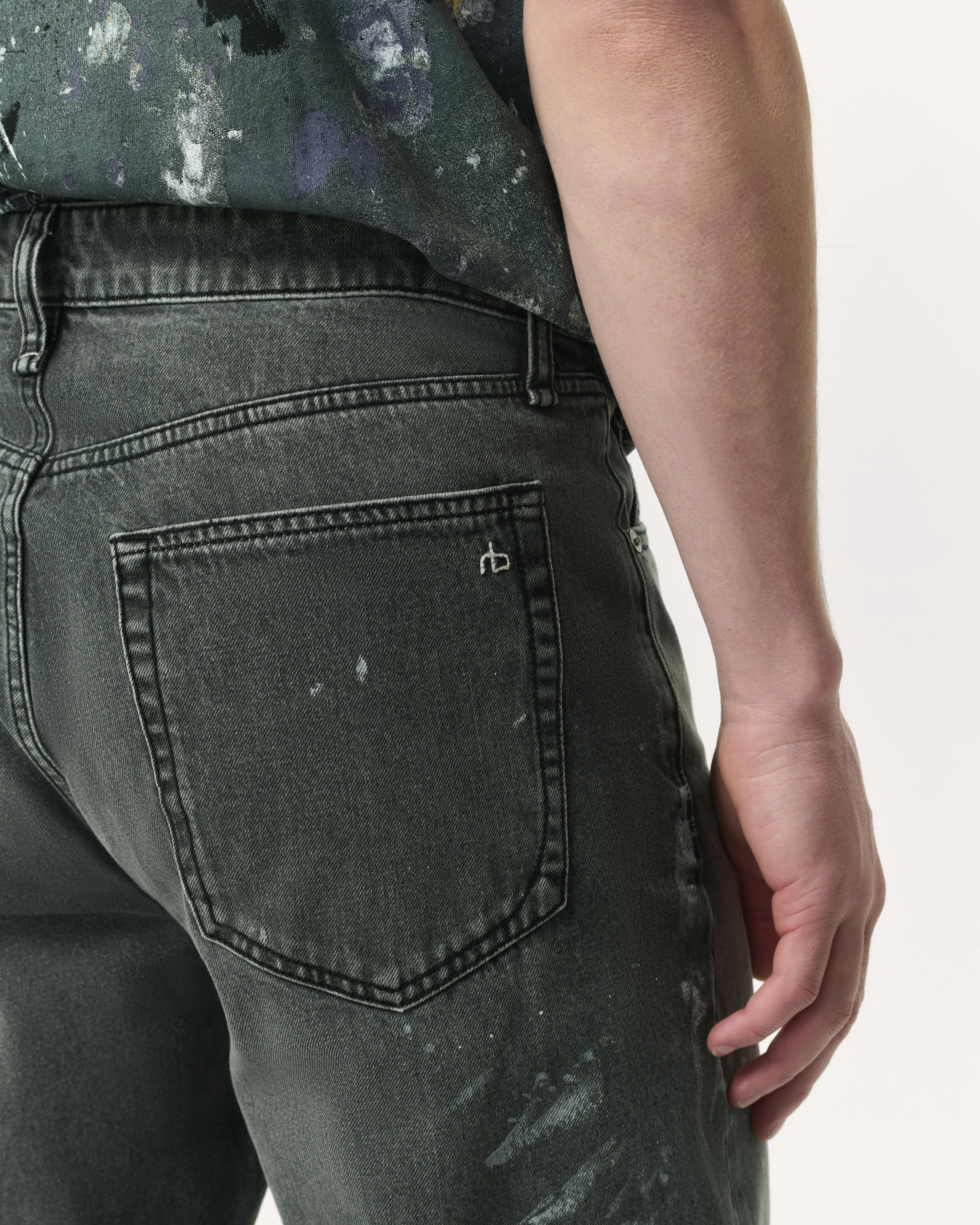 Fit 4 Hand-Painted Straight Fit Jeans
Authentic Rigid Denim - 6