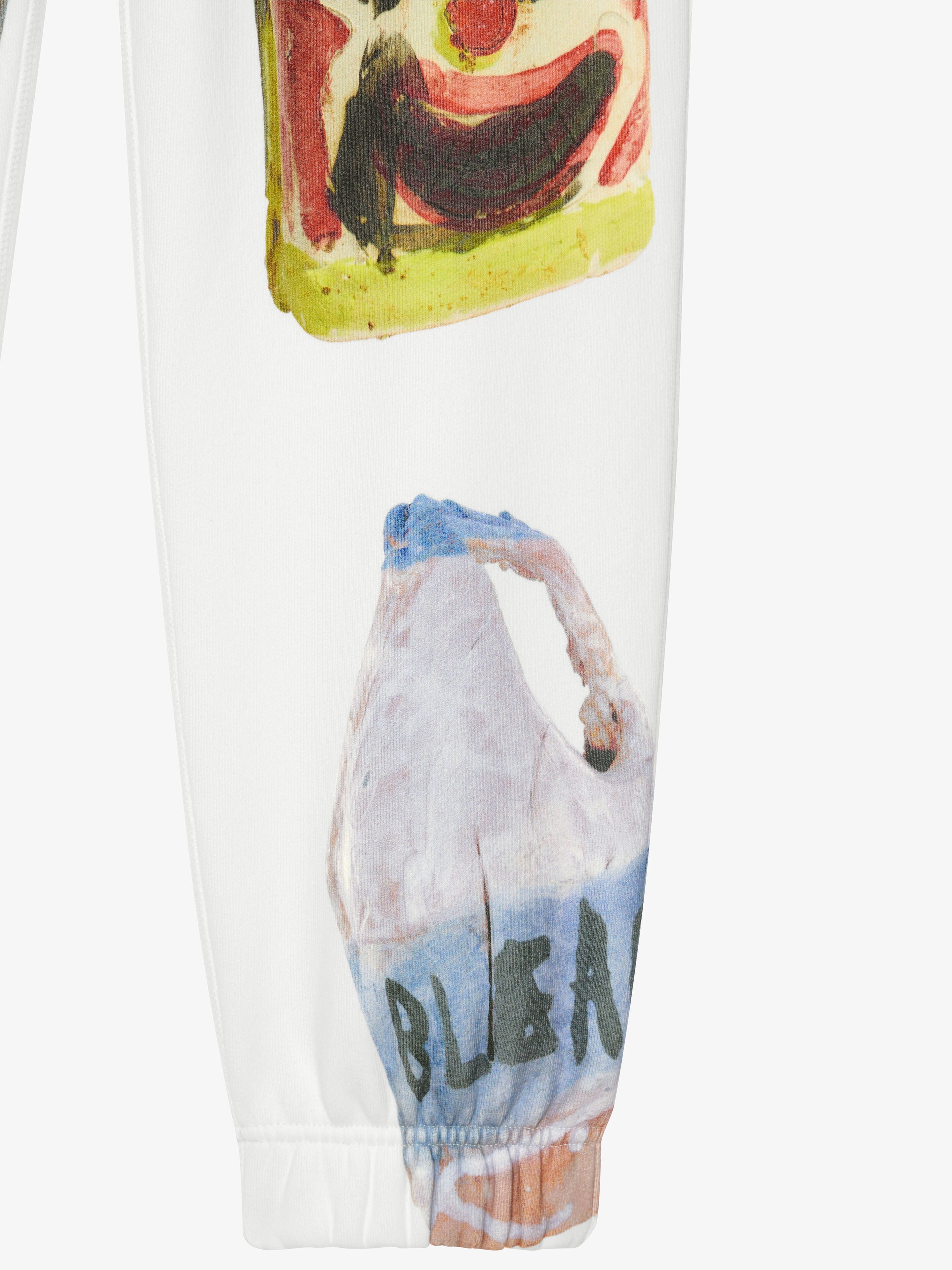 SLIM FIT JOGGER PANTS UN FELPA WITH CERAMICS PRINTS - 5