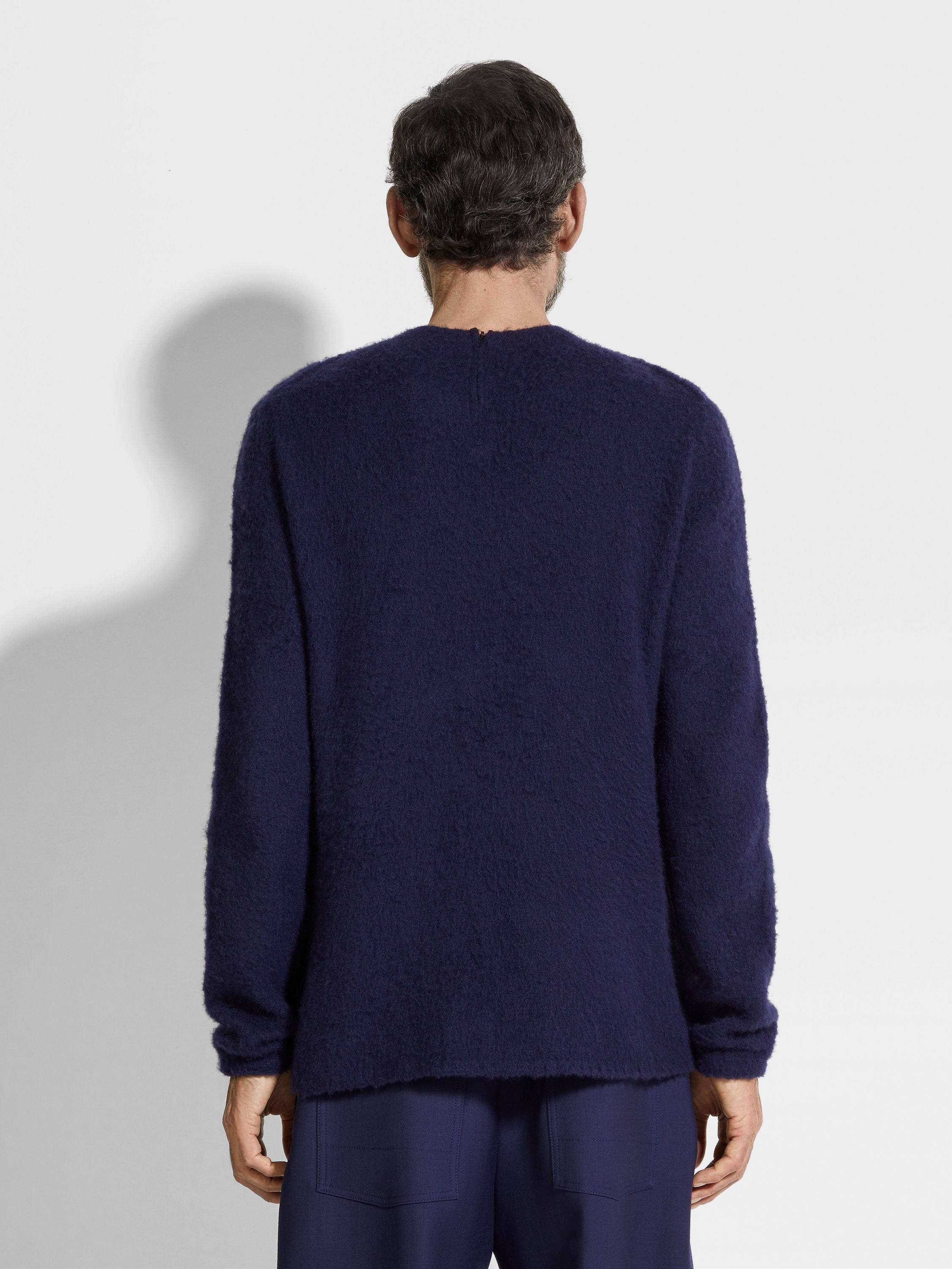 INK BLUE OASI CASHMERE CREWNECK - 5