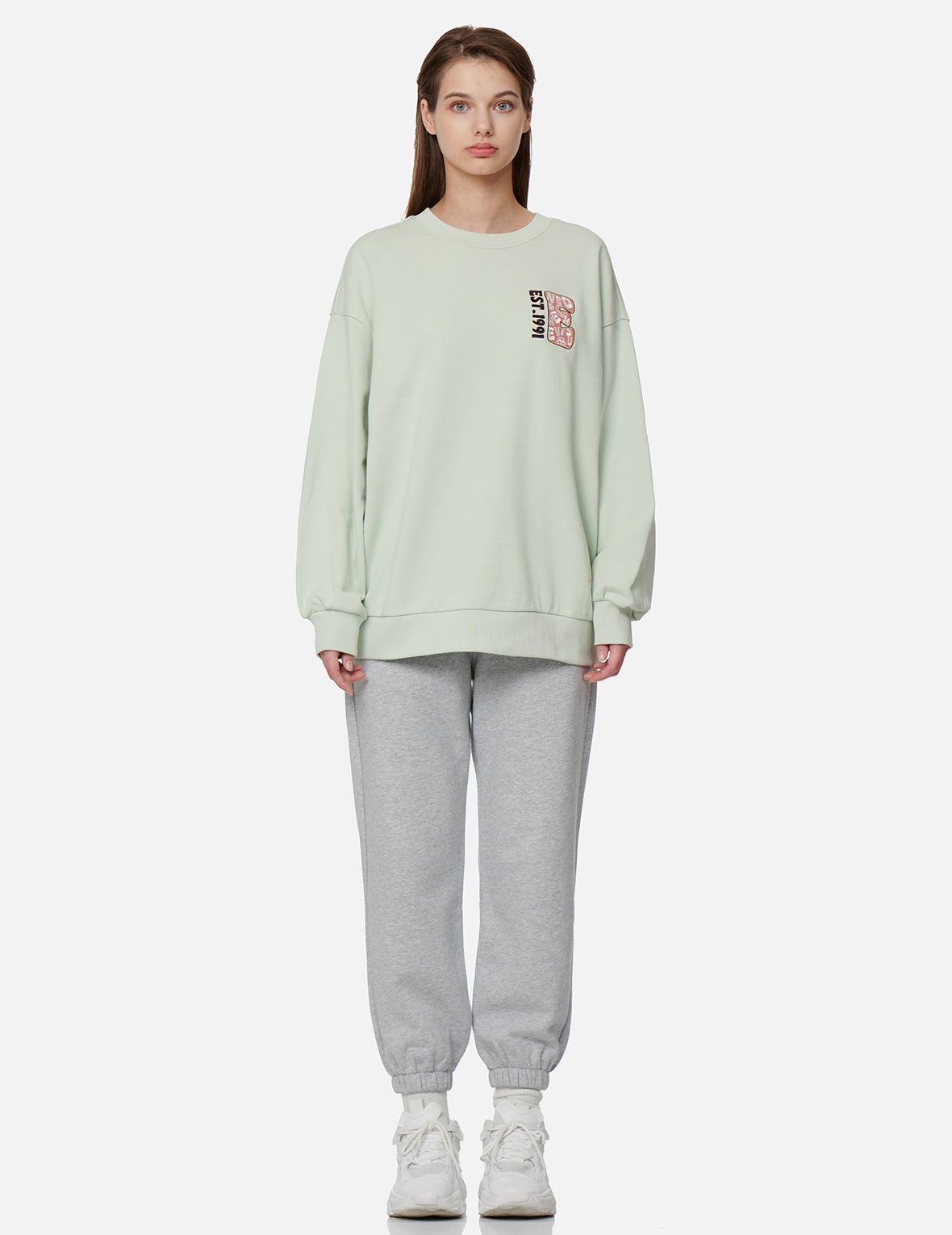 Zip-up Daruma and Fortune Cat Print Sweatshirt - 6