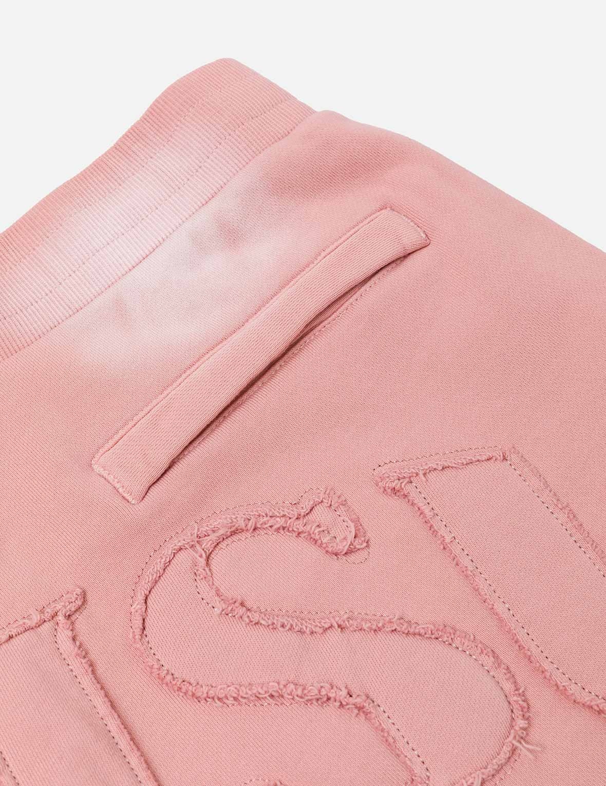 Logo Appliqué Embroidery Heavy Washed Fashion Fit Sweatshorts - 6