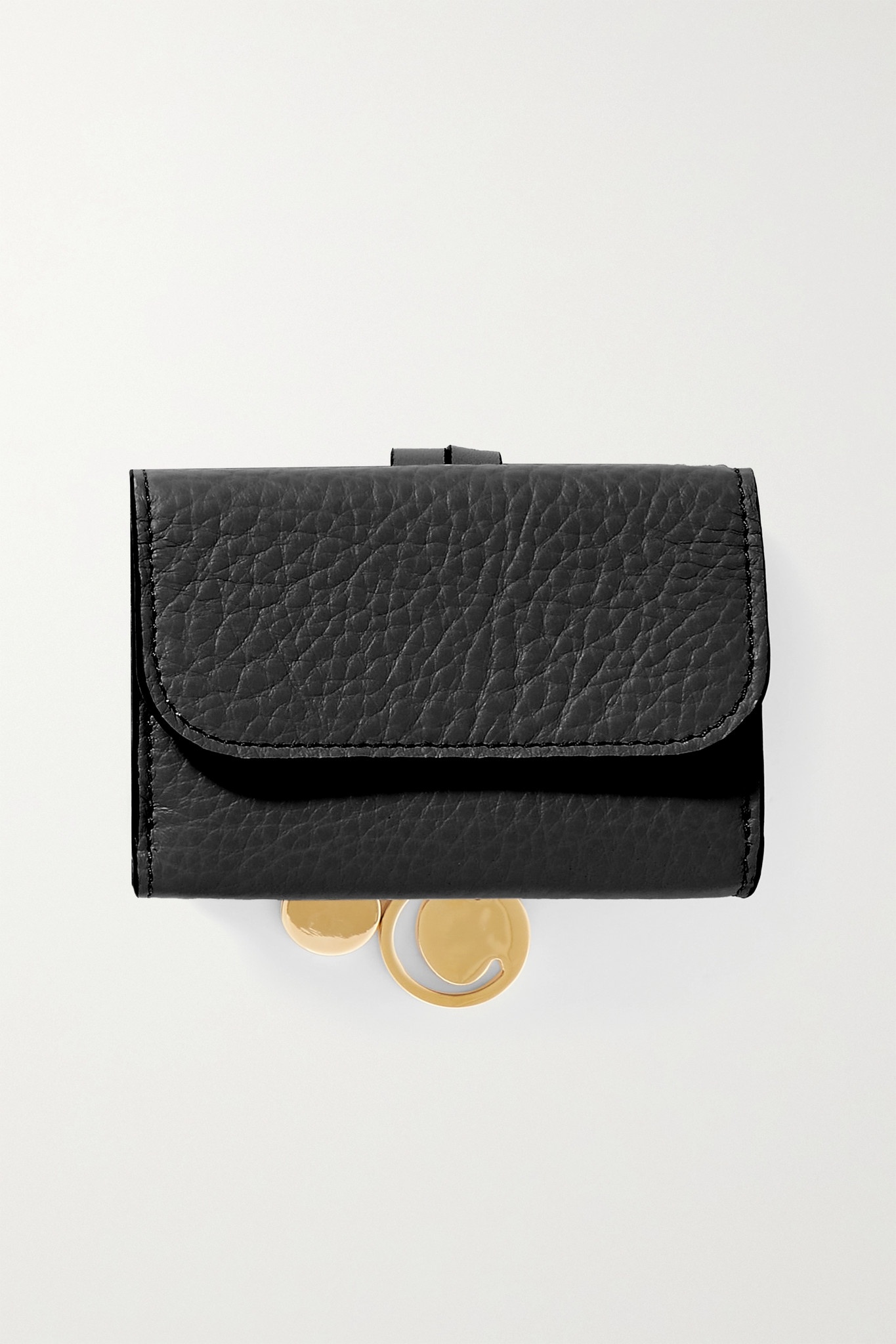 Alphabet textured-leather wallet - 3