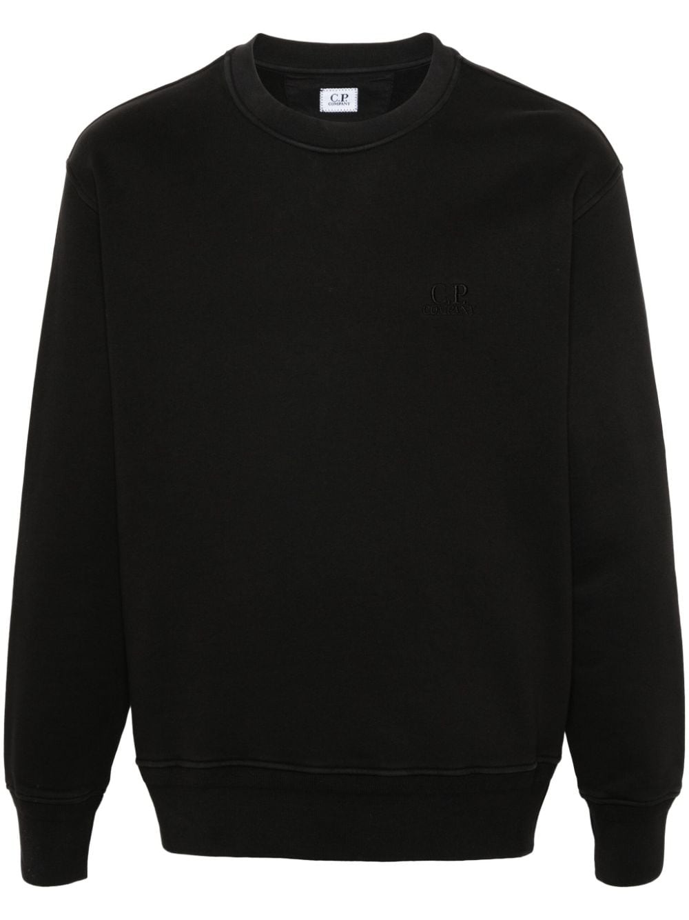 embroidered-logo cotton sweatshirt - 1