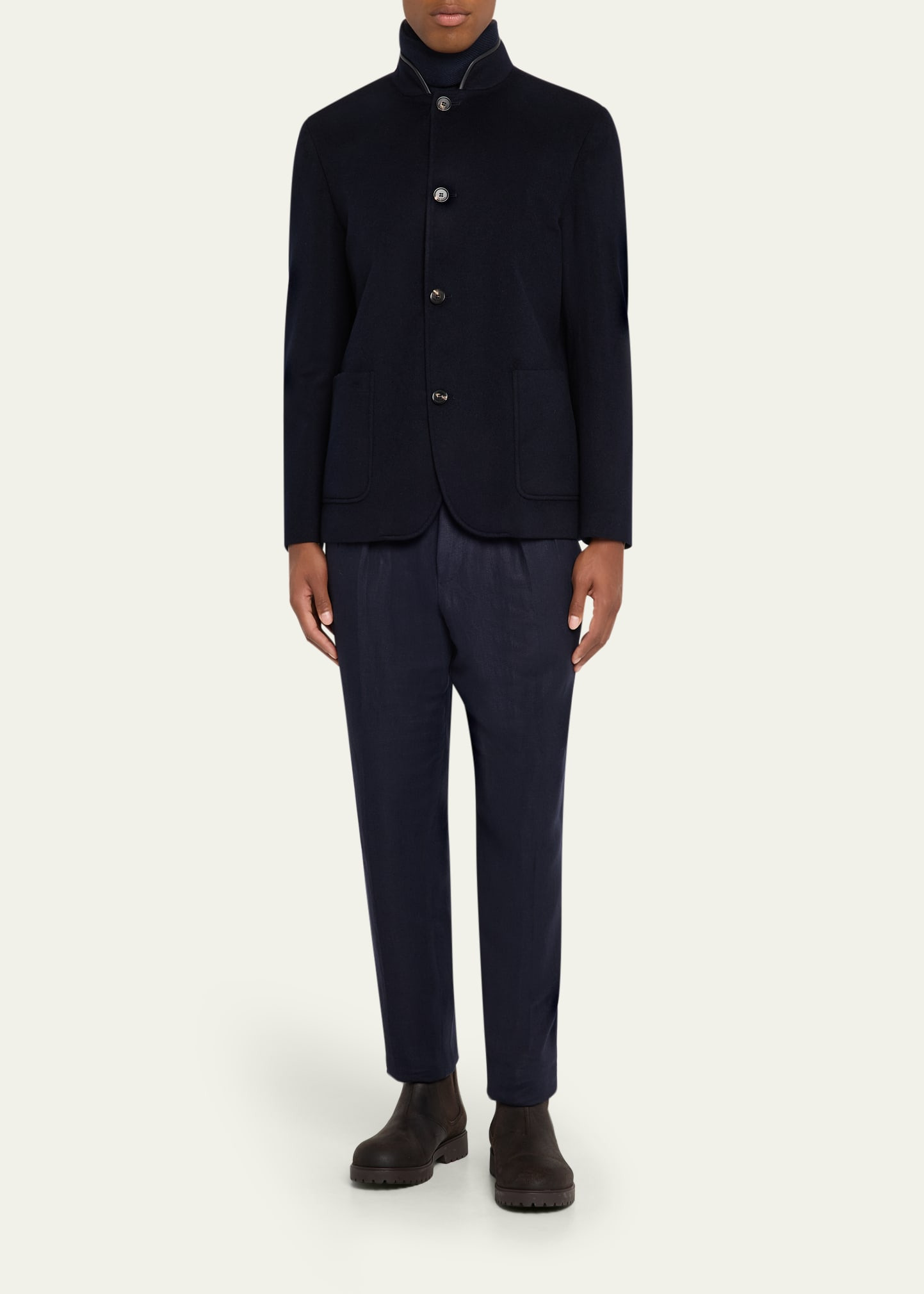 Men's Spagna Cashmere Single-Breasted Jacket - 2