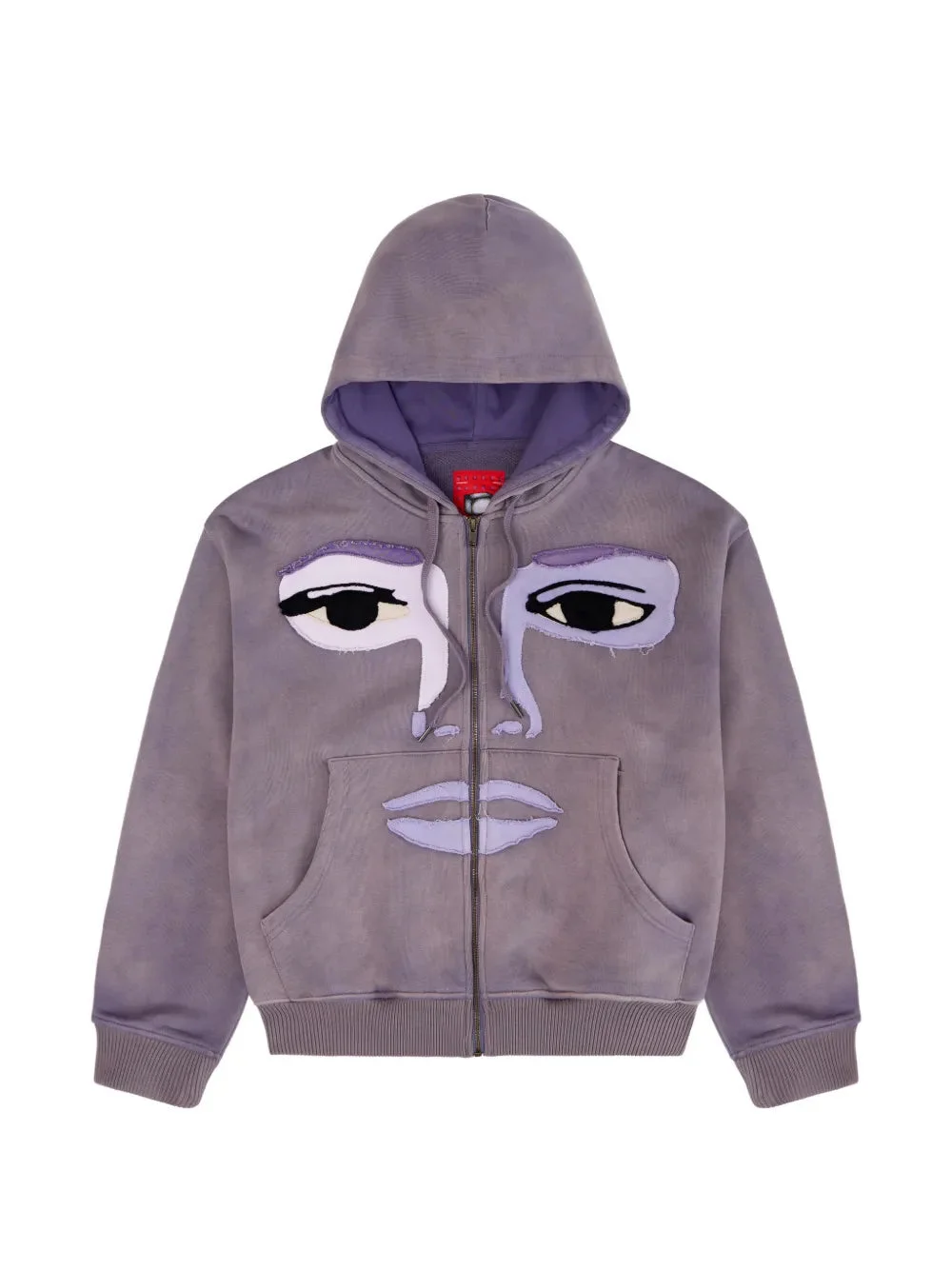 FACE-PATCHWORK HOODIE - 1