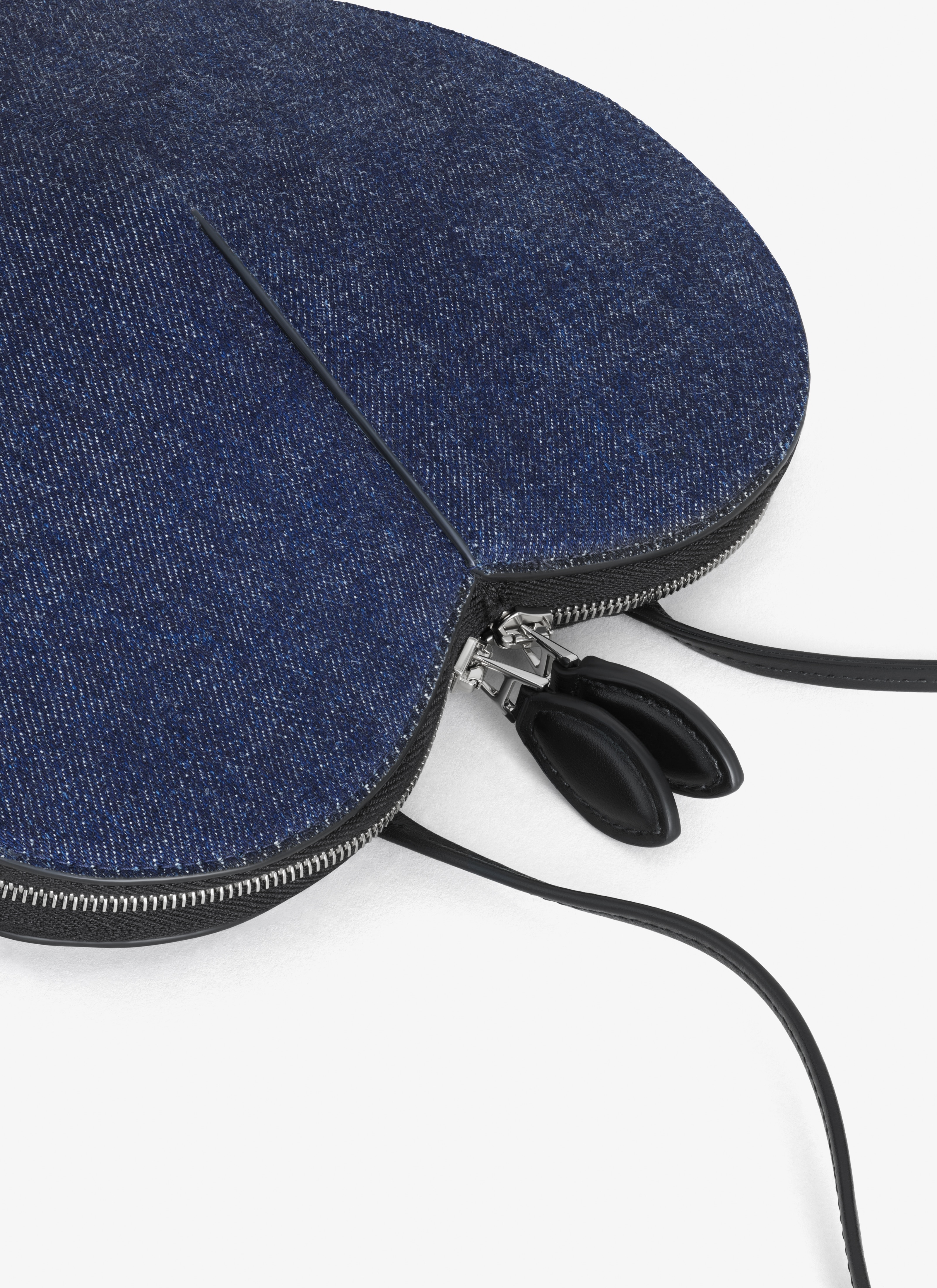 LE CŒUR BAG IN DENIM AND LEATHER - 4