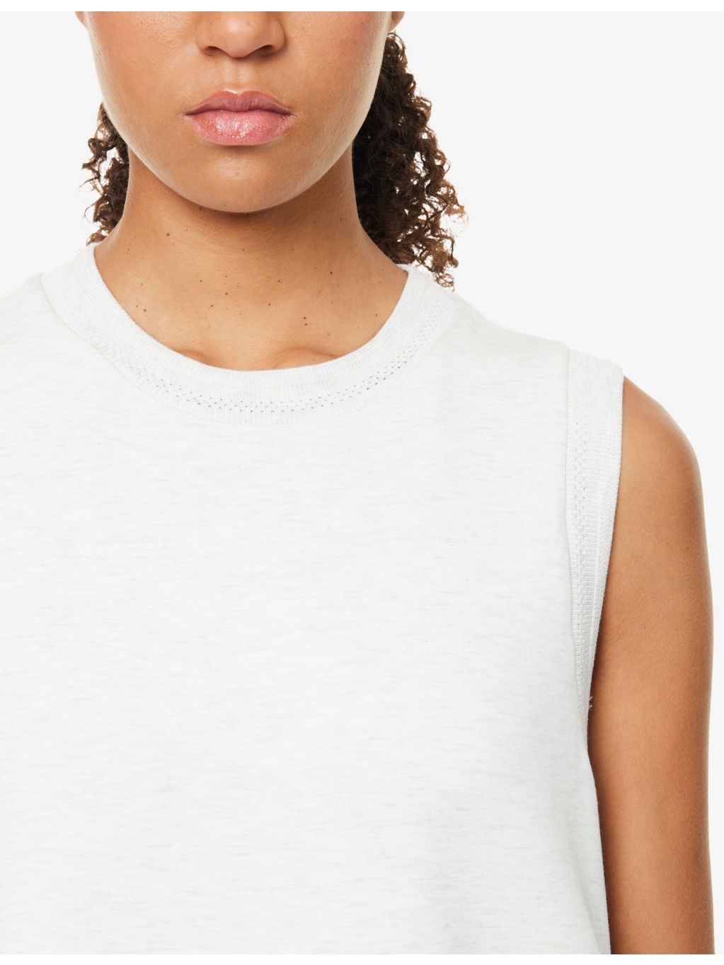 Shea Cropped Knitted Vest Top - 5
