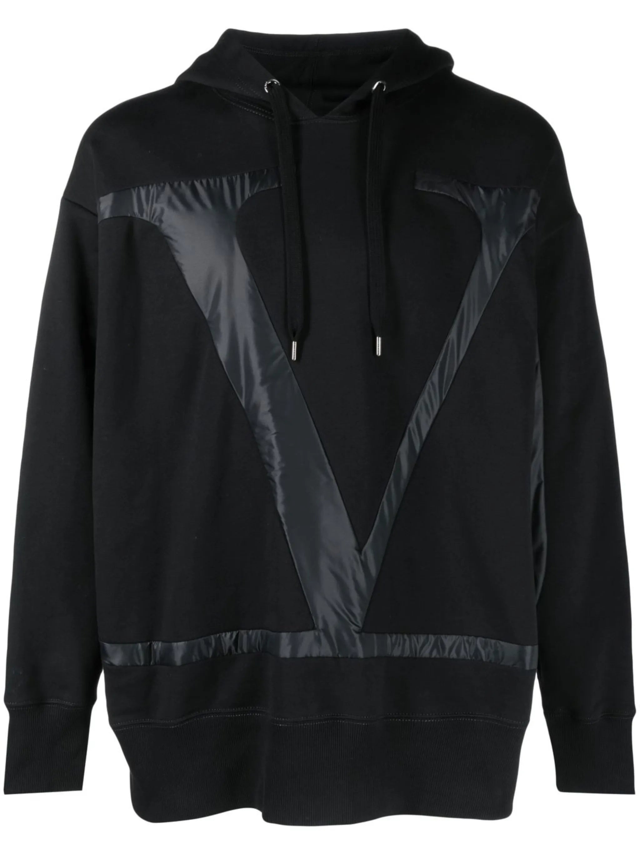 logo-detail drawstring hoodie - 1