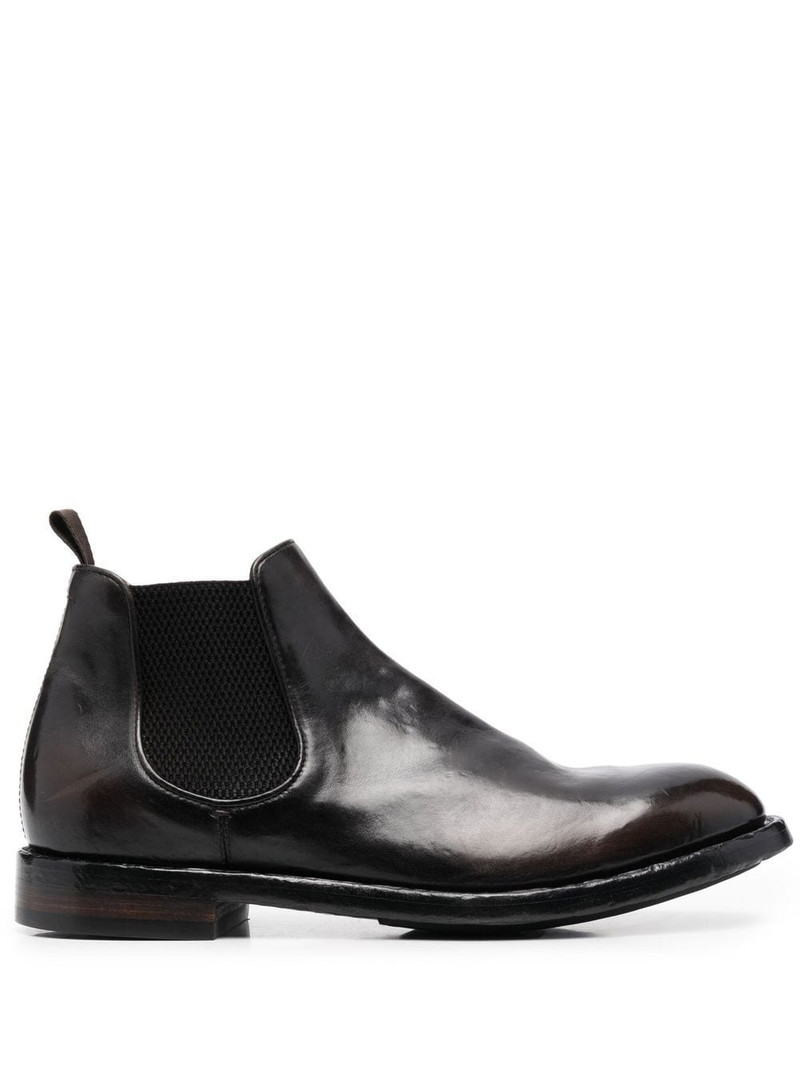 elasticated-panel leather boots 1