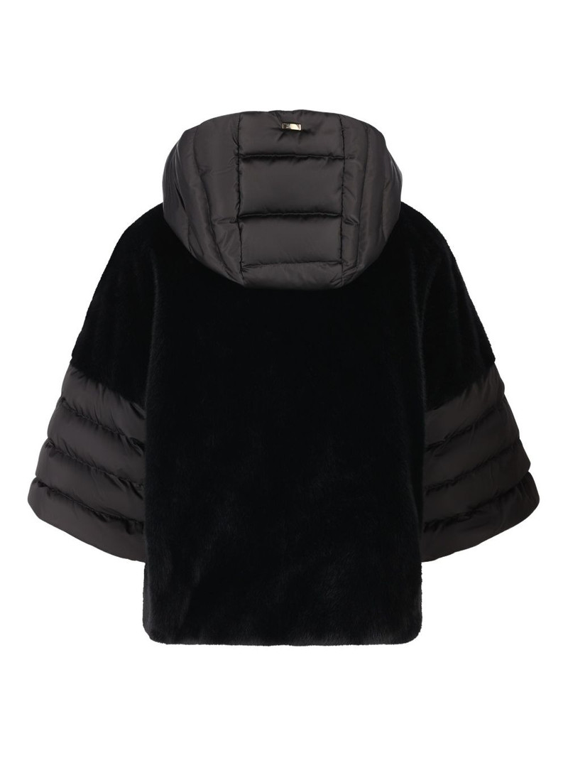 Herno faux-fur hooded jacket outlook