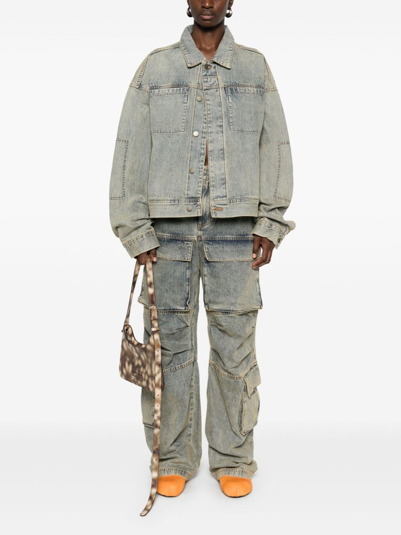 entire studios acid-wash cargo jeans outlook