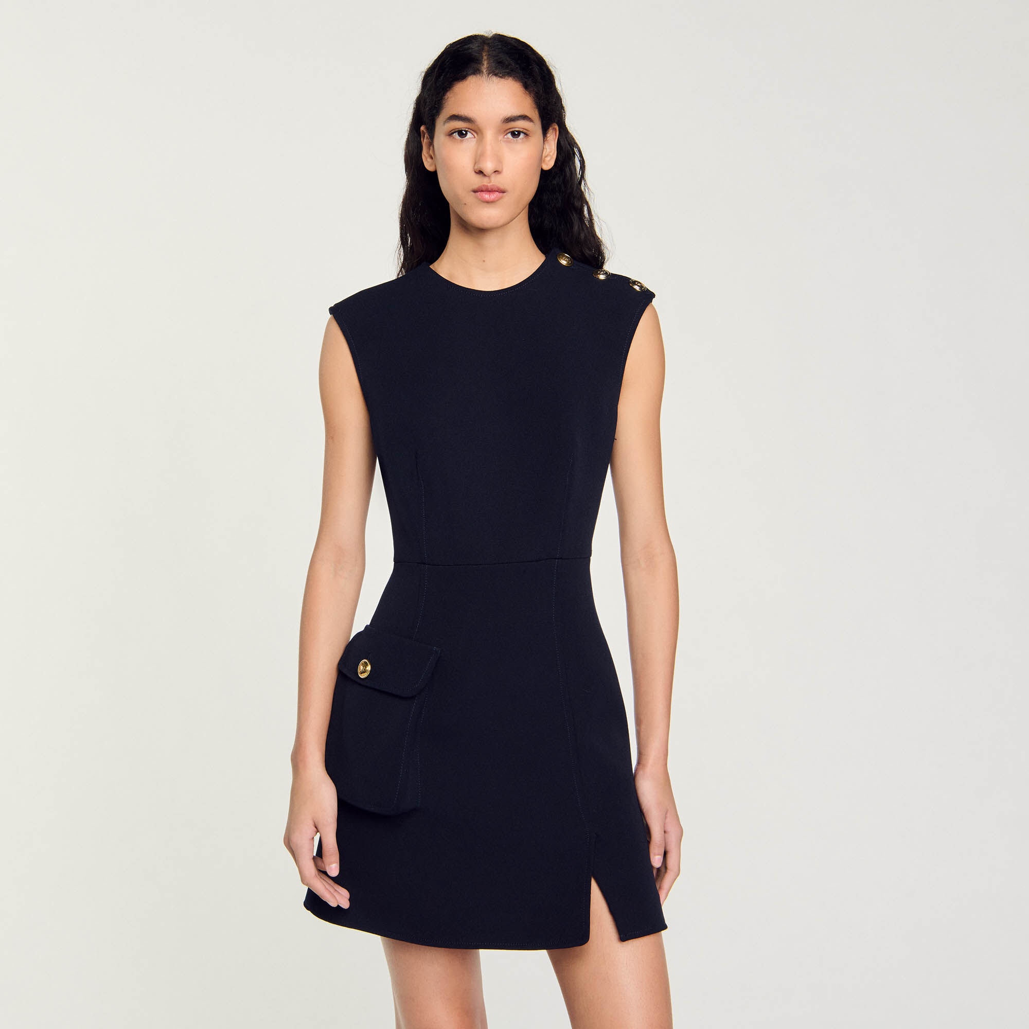 SHORT DRESS WITH BUTTONS - 5
