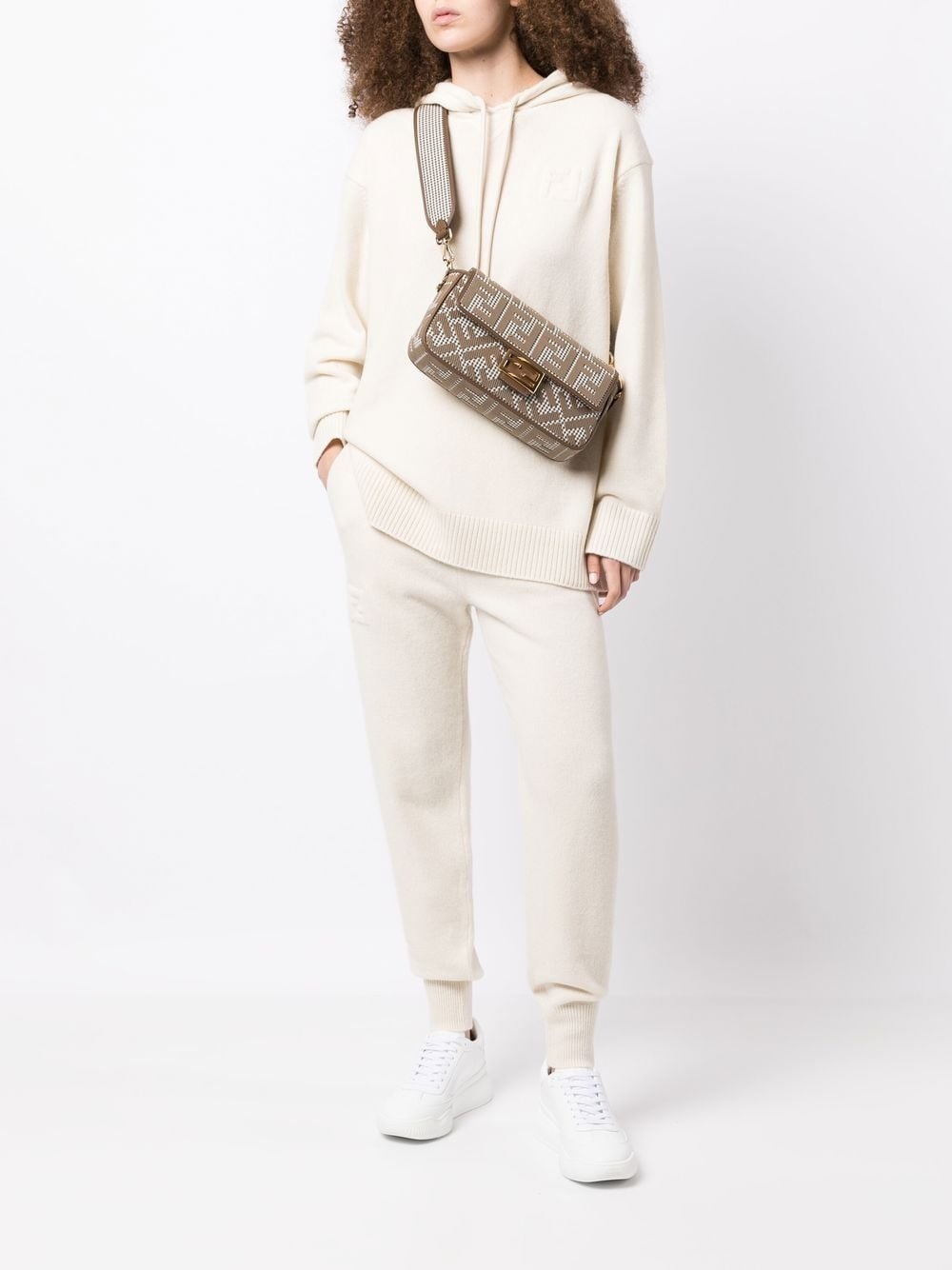 wool-cashmere knit trousers - 2