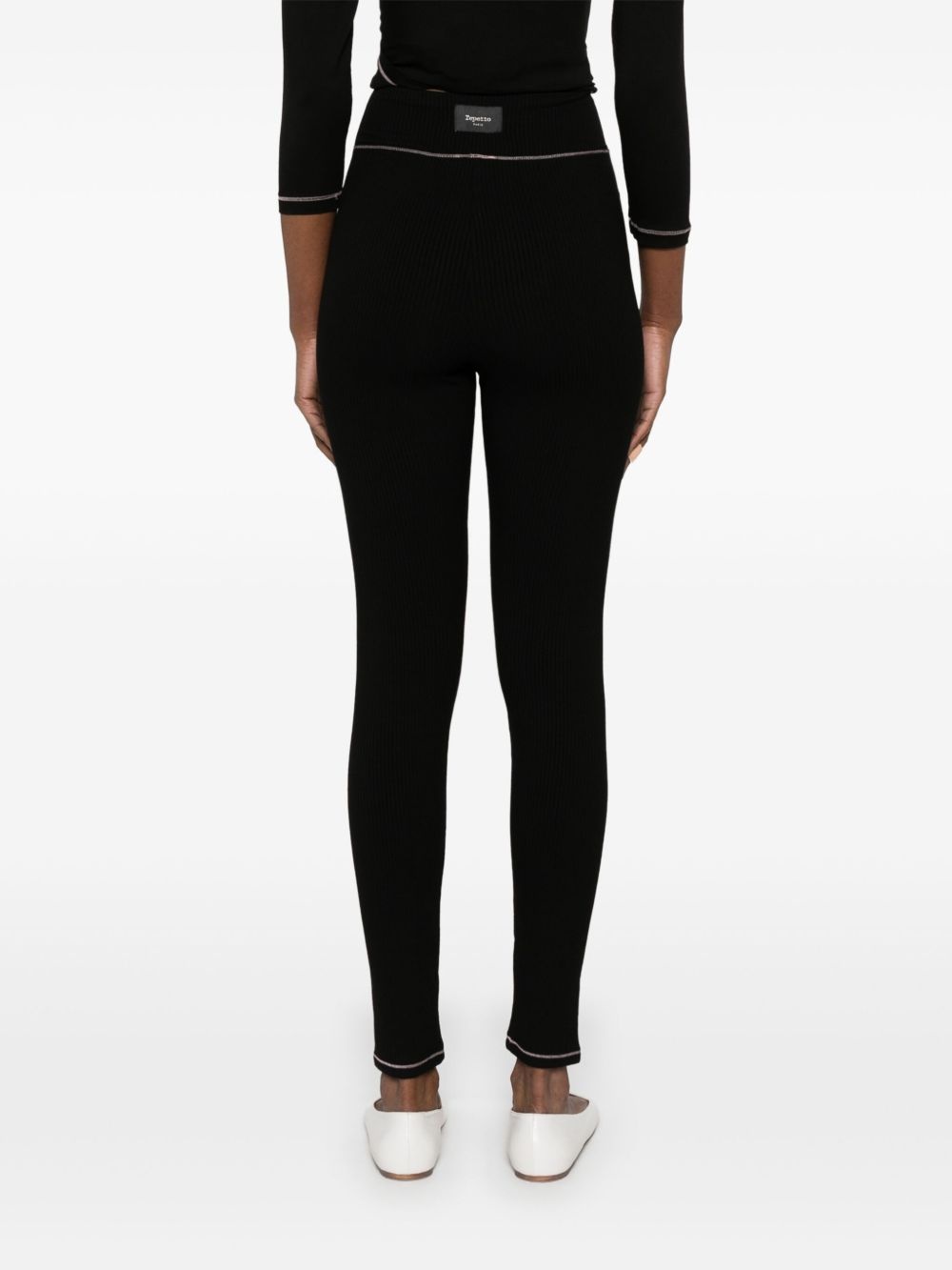 ribbed leggings - 4