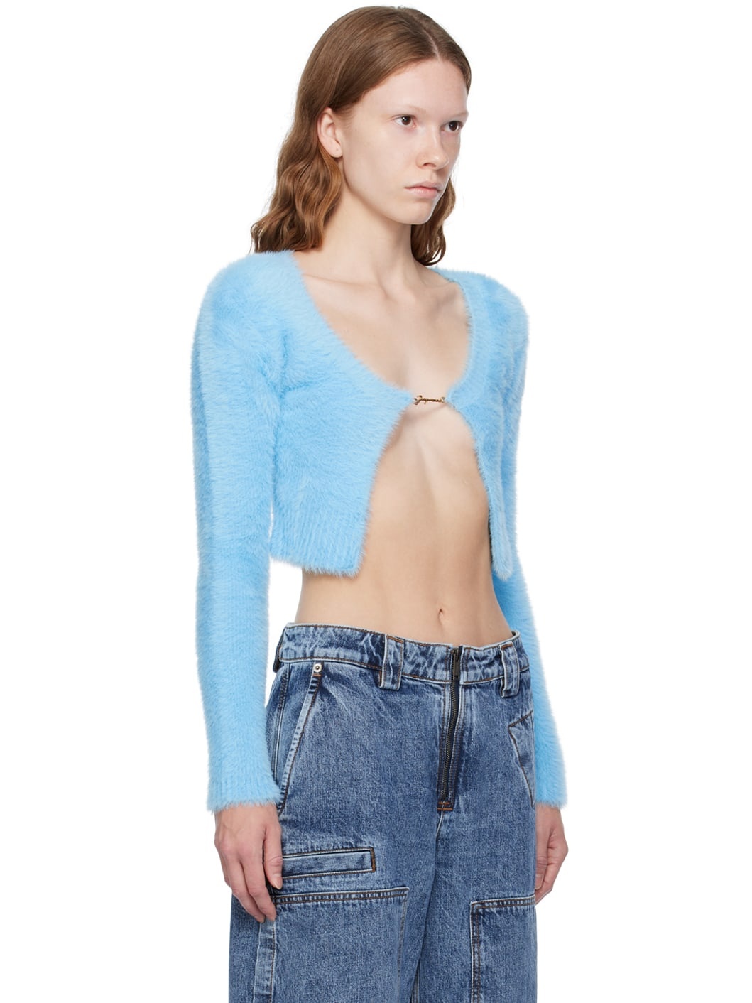 Blue Le Chouchou 'La Maille Neve Manches Longues' Cardigan - 2