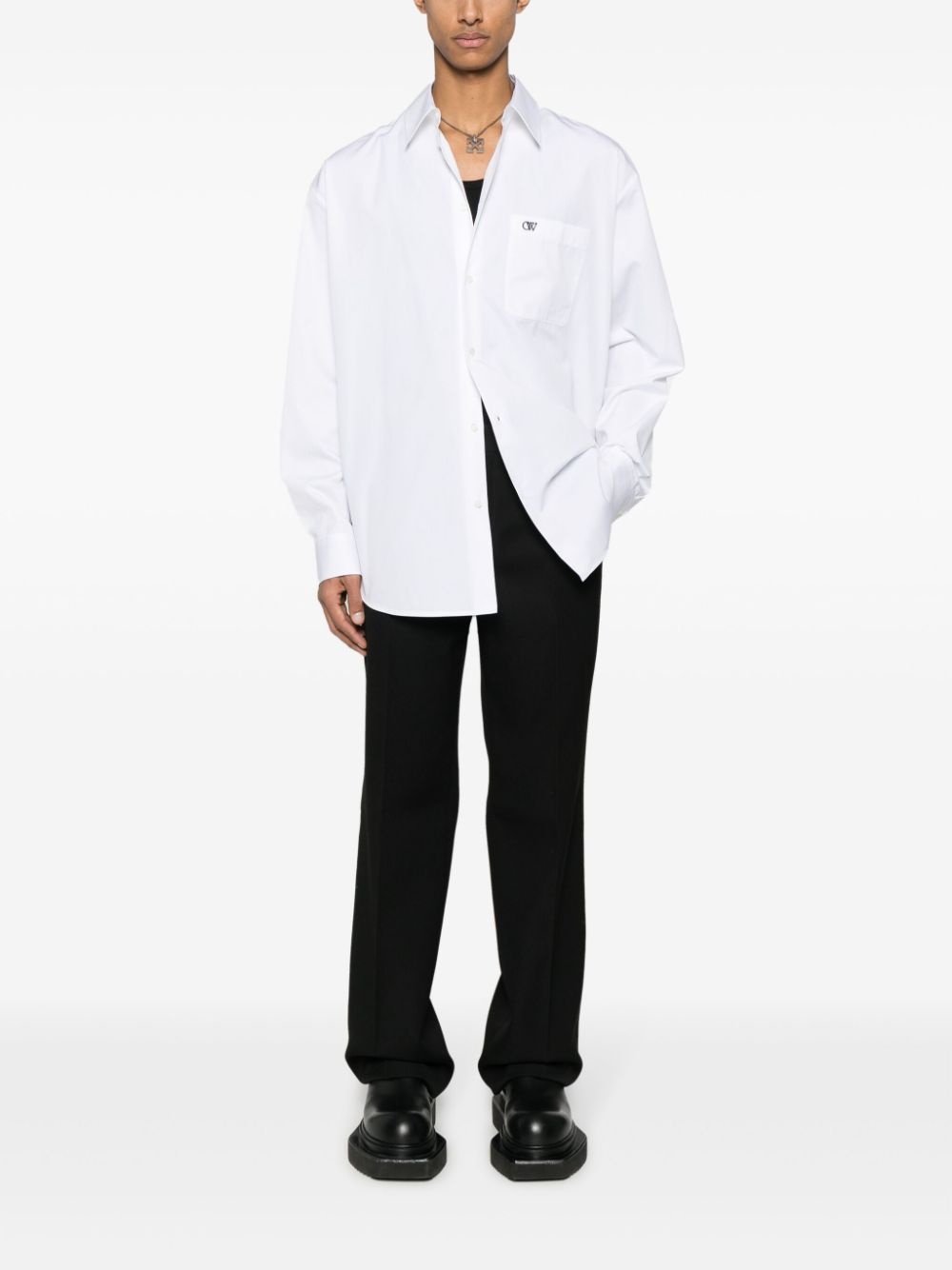 virgin-wool tailored trousers - 2