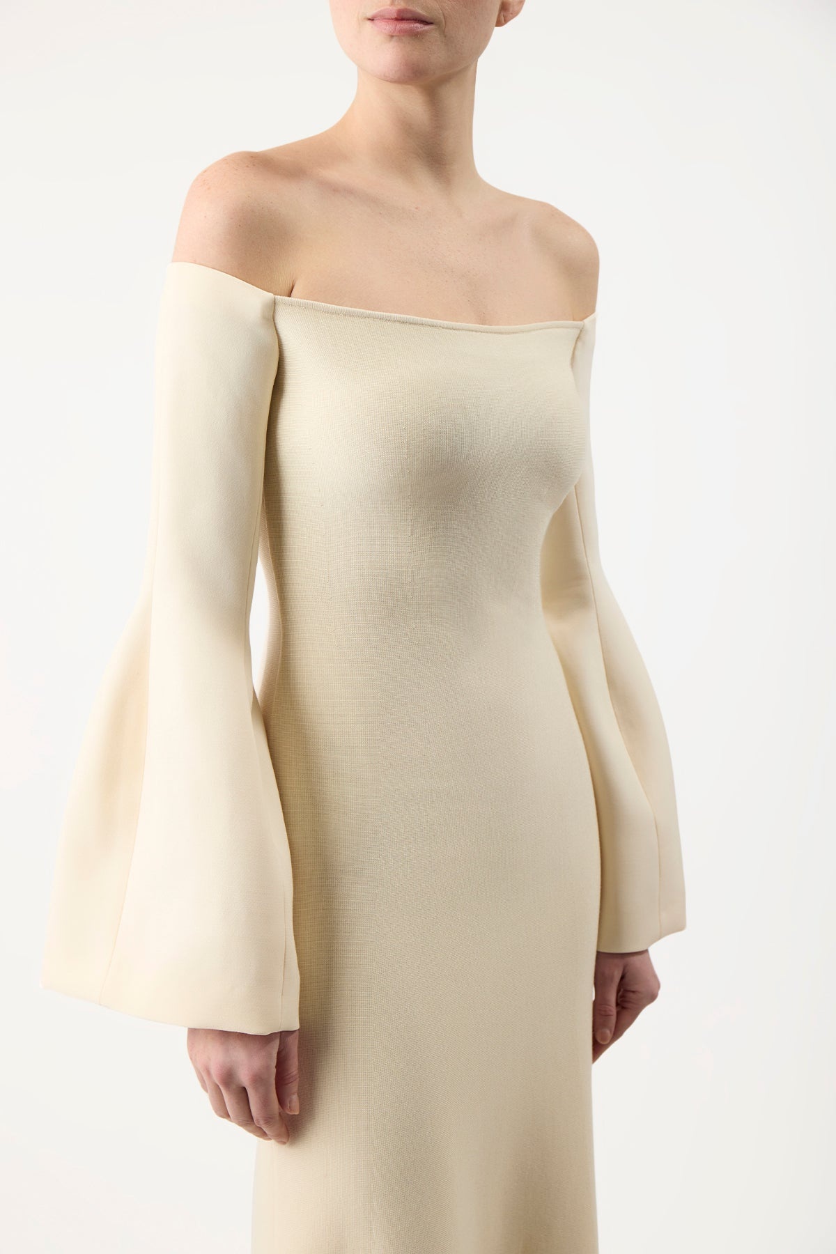 Sinead Dress in Silk Wool - 5