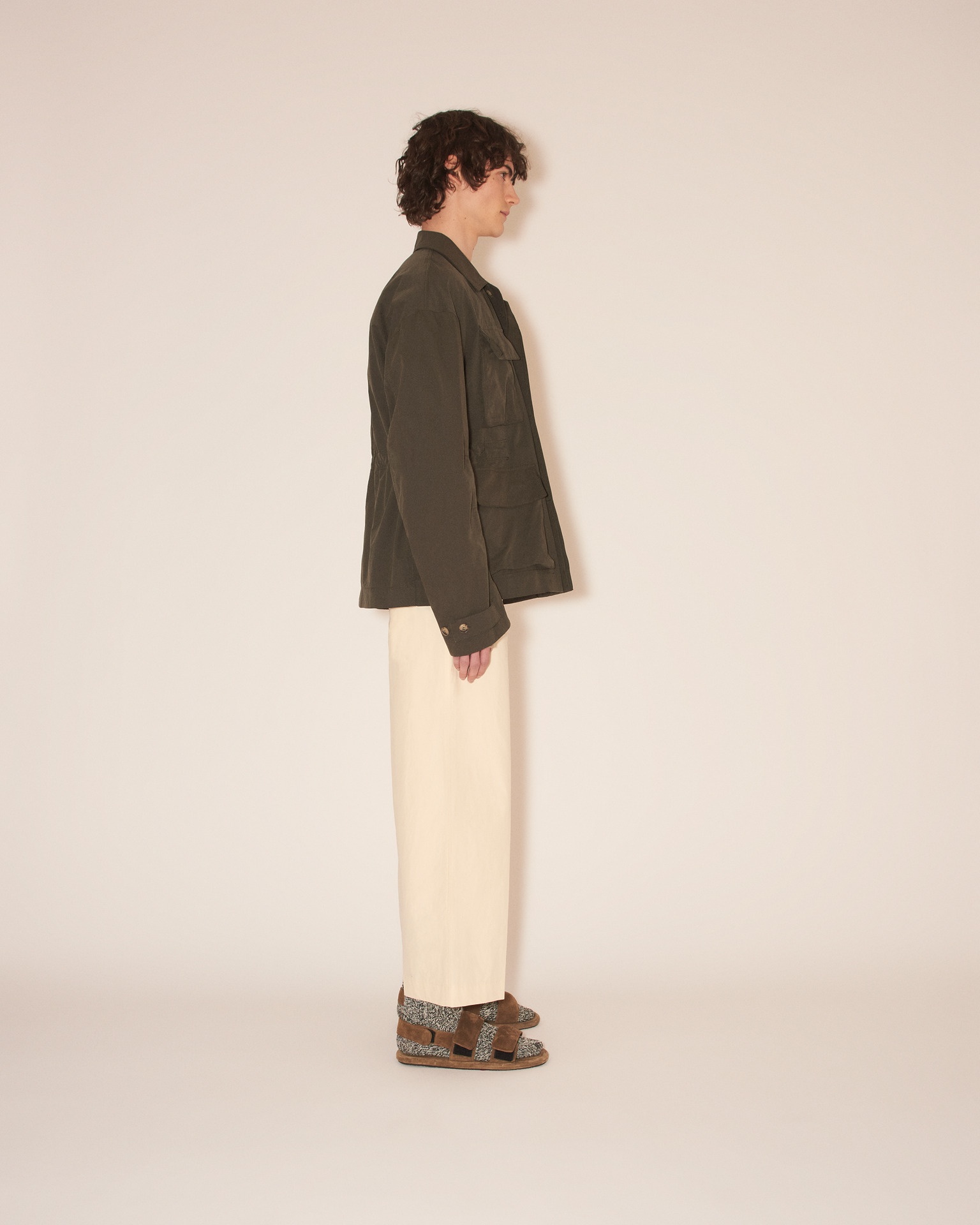WILL - Bonded-twill utalitarian jacket - Dark moss - 3