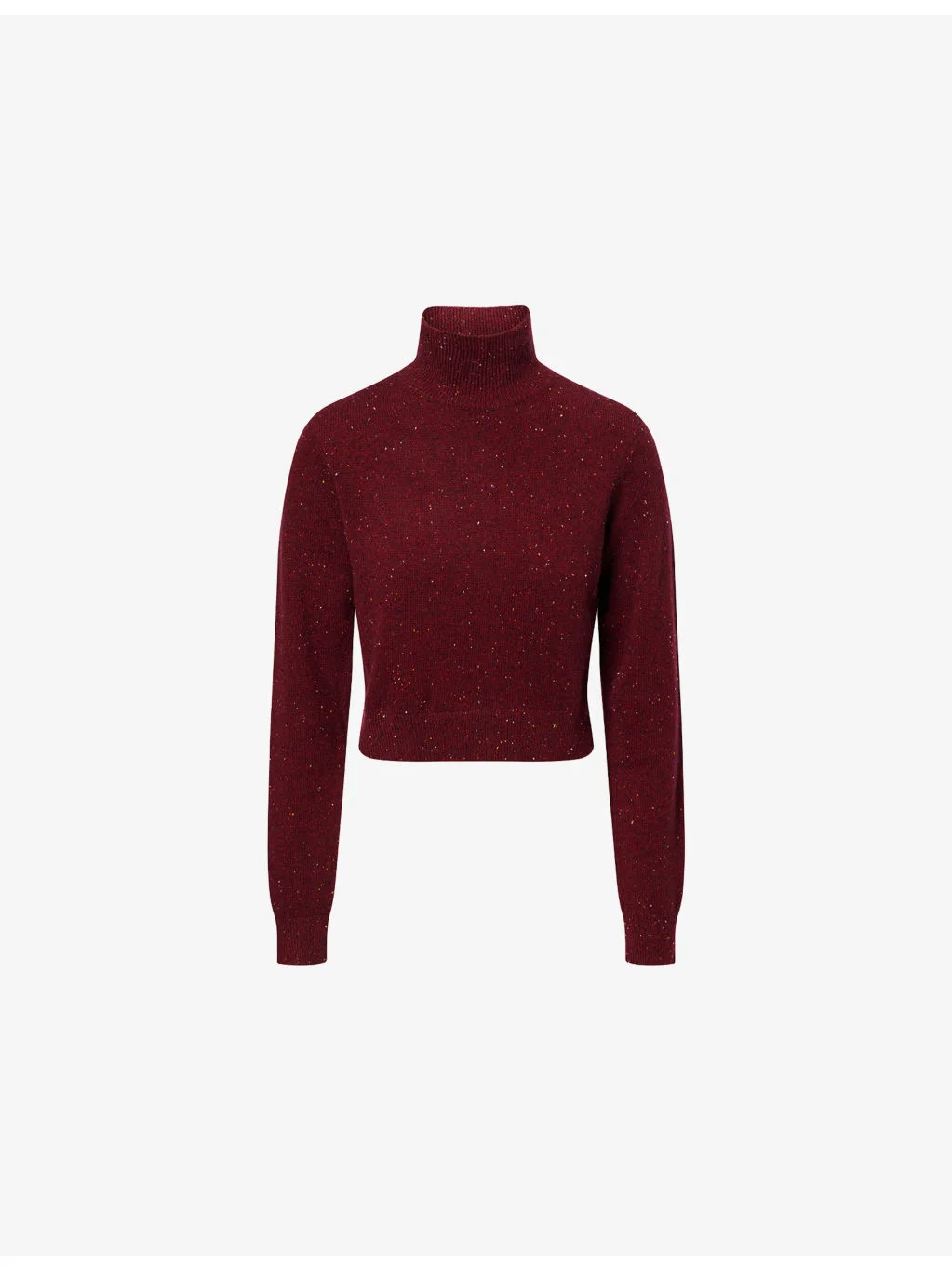 Fleck-Knit Turtleneck Cashmere Jumper - 1