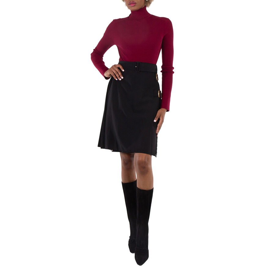 Burberry Belted-Waist Midi Skirt - 6