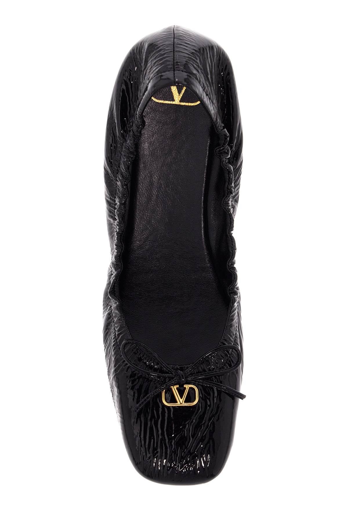 Valentino Garavani Vlogo Signature Patent Leather Baller Women - 2