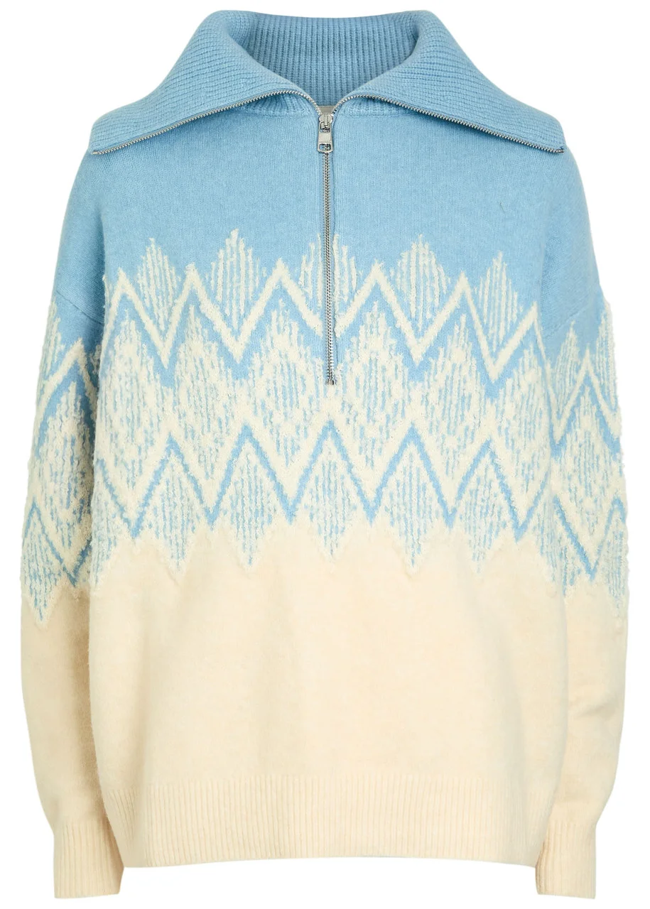 Varley Hedda Fair Isle Knitted Jumper - 1