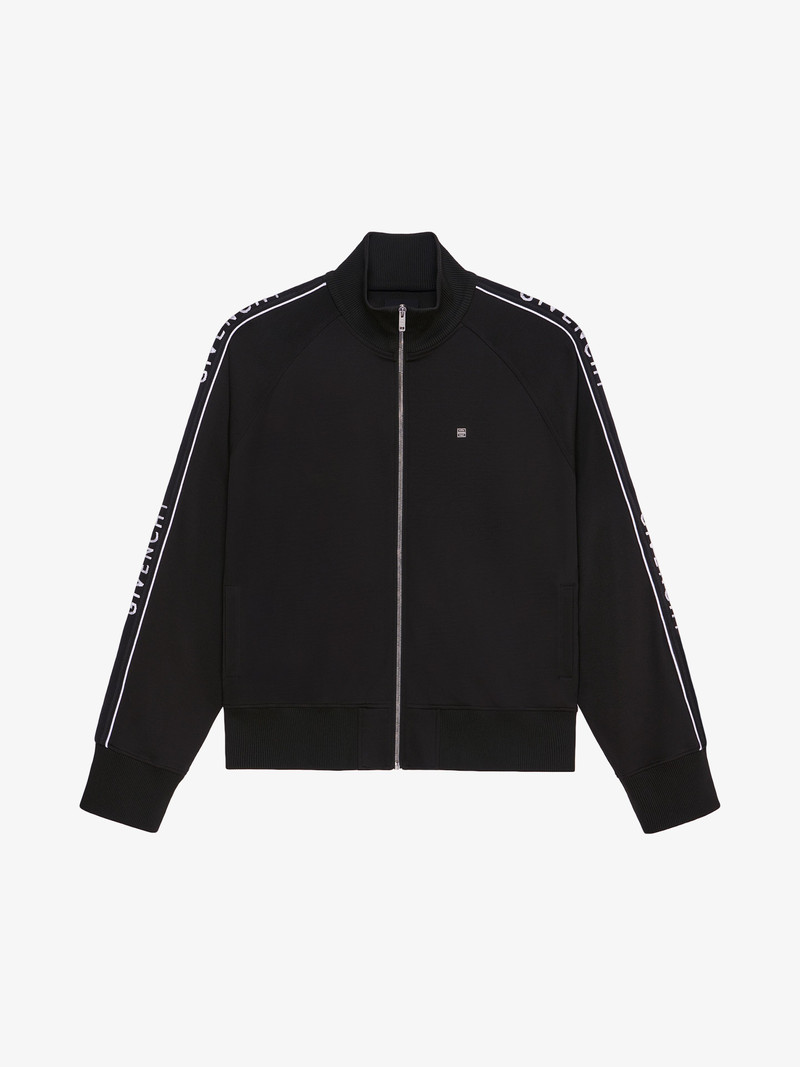 TRACKSUIT JACKET IN FLEECE WITH GIVENCHY BANDS 1