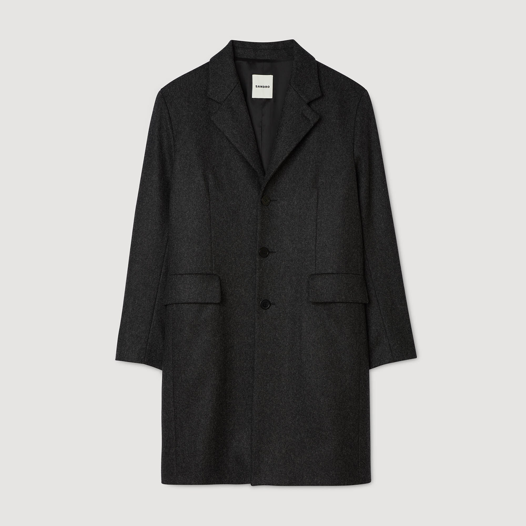 WOOL BROADCLOTH COAT - 6