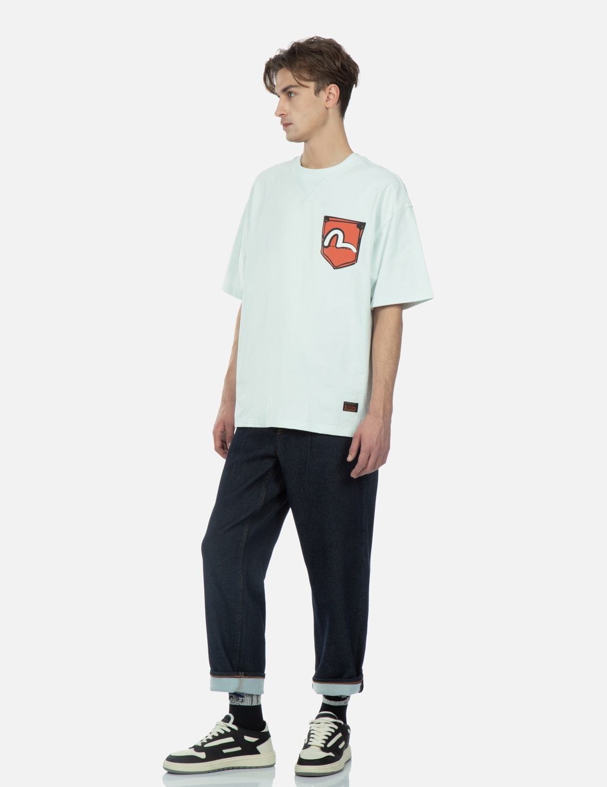SEAGULL DAICOCK PRINT JEANS - 4