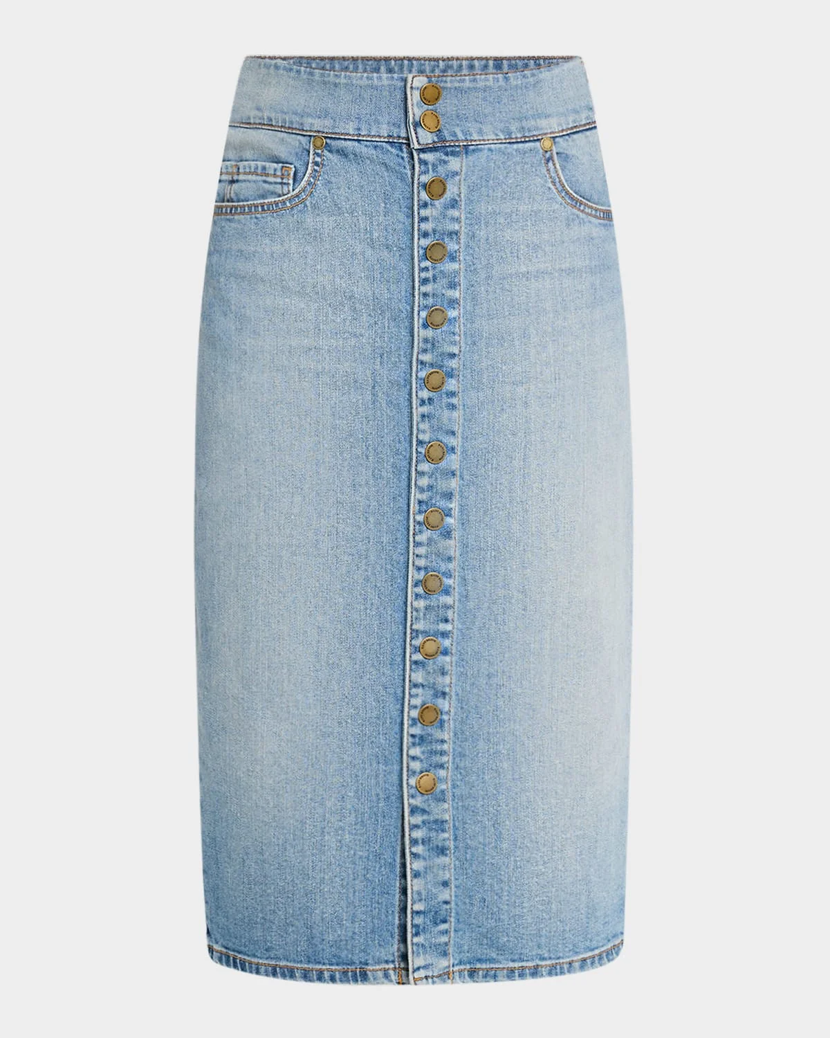 Karter Denim Knee-Length Skirt - 1