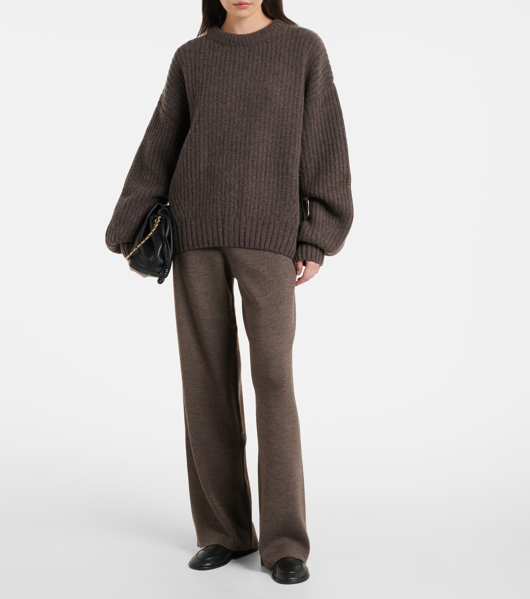Wool-blend straight pants - 2