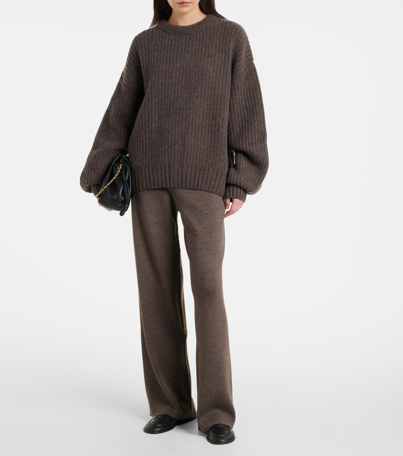 AYA MUSE Wool-blend straight pants outlook