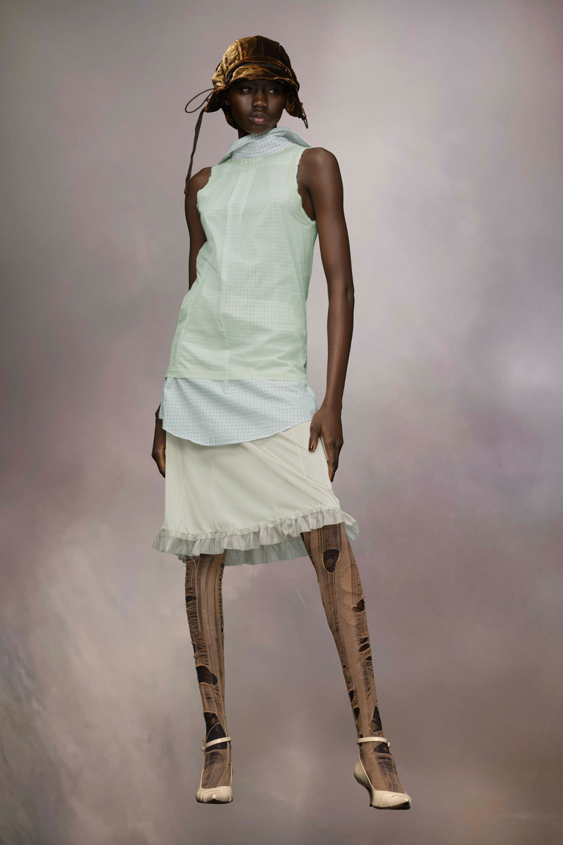 Back to front check shirt 1