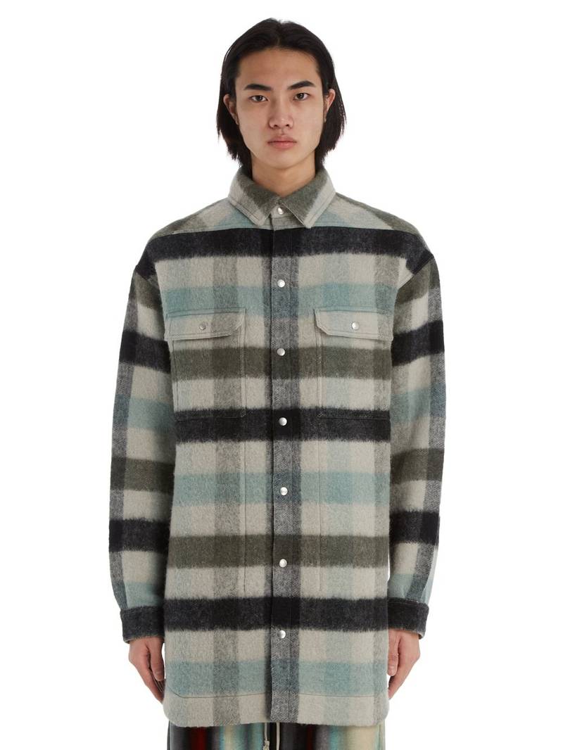Gray Check Shirt - 1