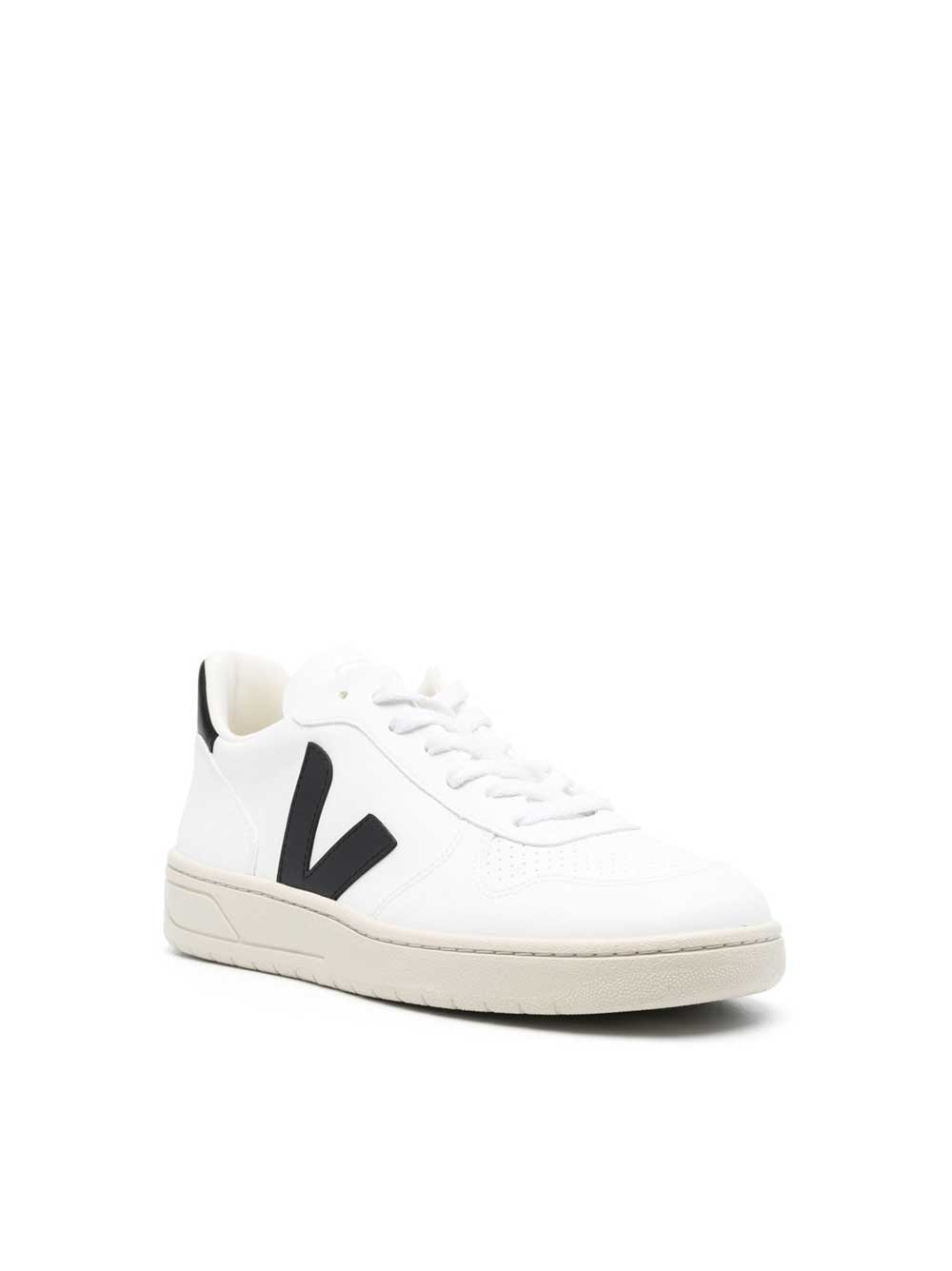 V-10 White And Black Sneakers - 2