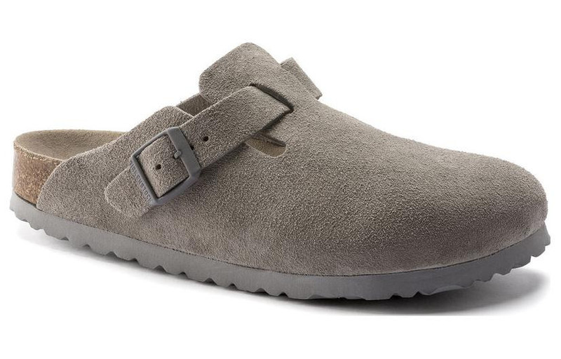 Birkenstock Boston Soft Footbed Regular 'Suede Stone Coin' 1020549 3
