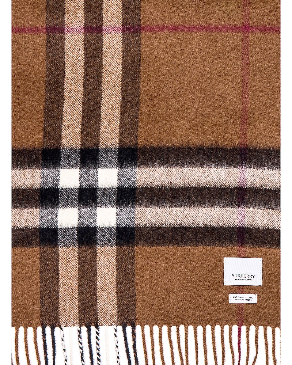 Giant Check Cashmere Scarf - 3