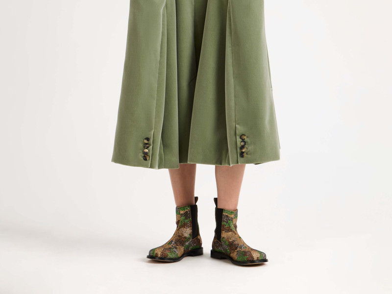 WOMENS STRUCTURED DRESS IN ARTICHOKE 9