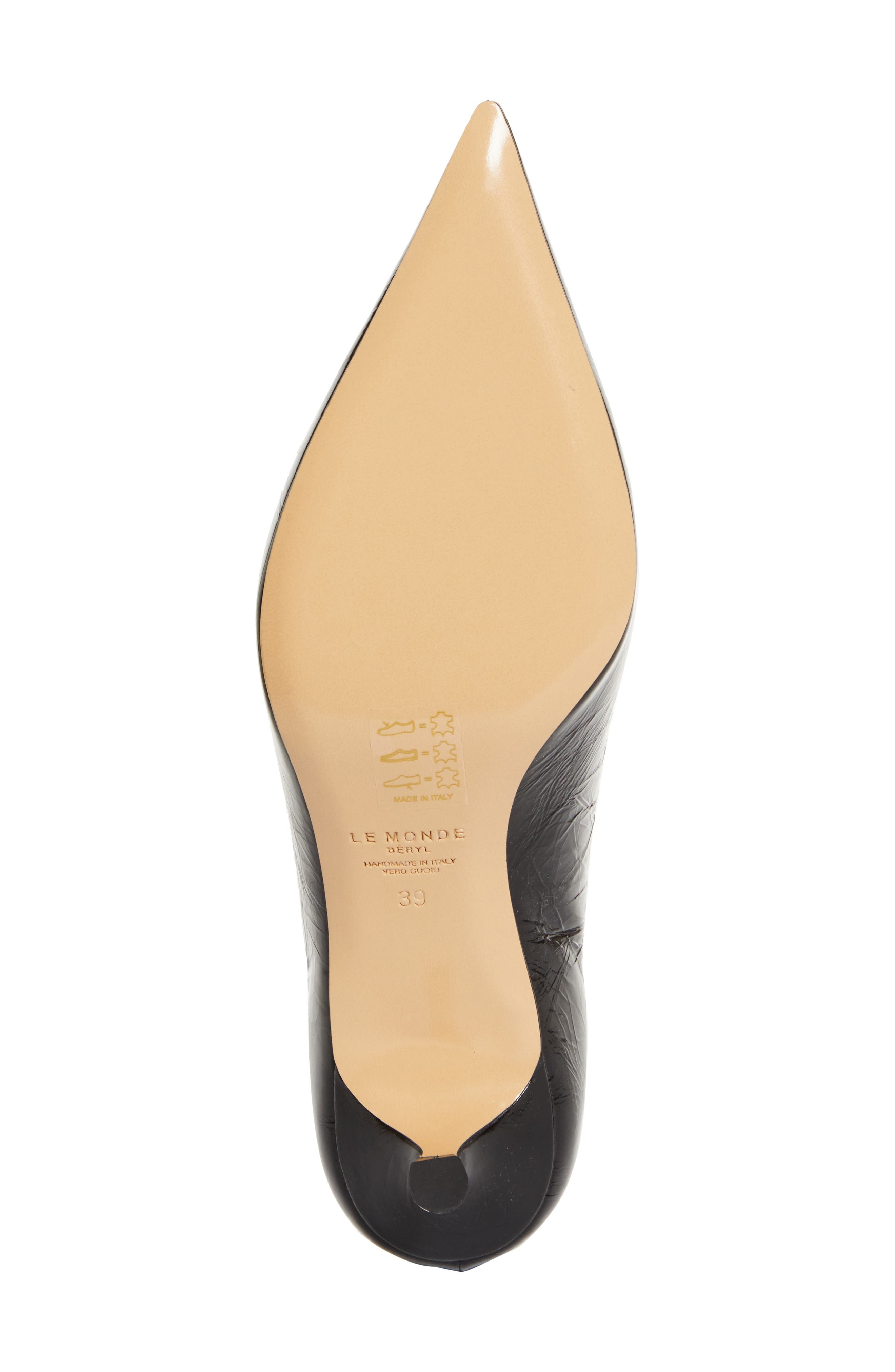 Le Monde Beryl Babouche Kitten Heel Pump in Black at Nordstrom - 6