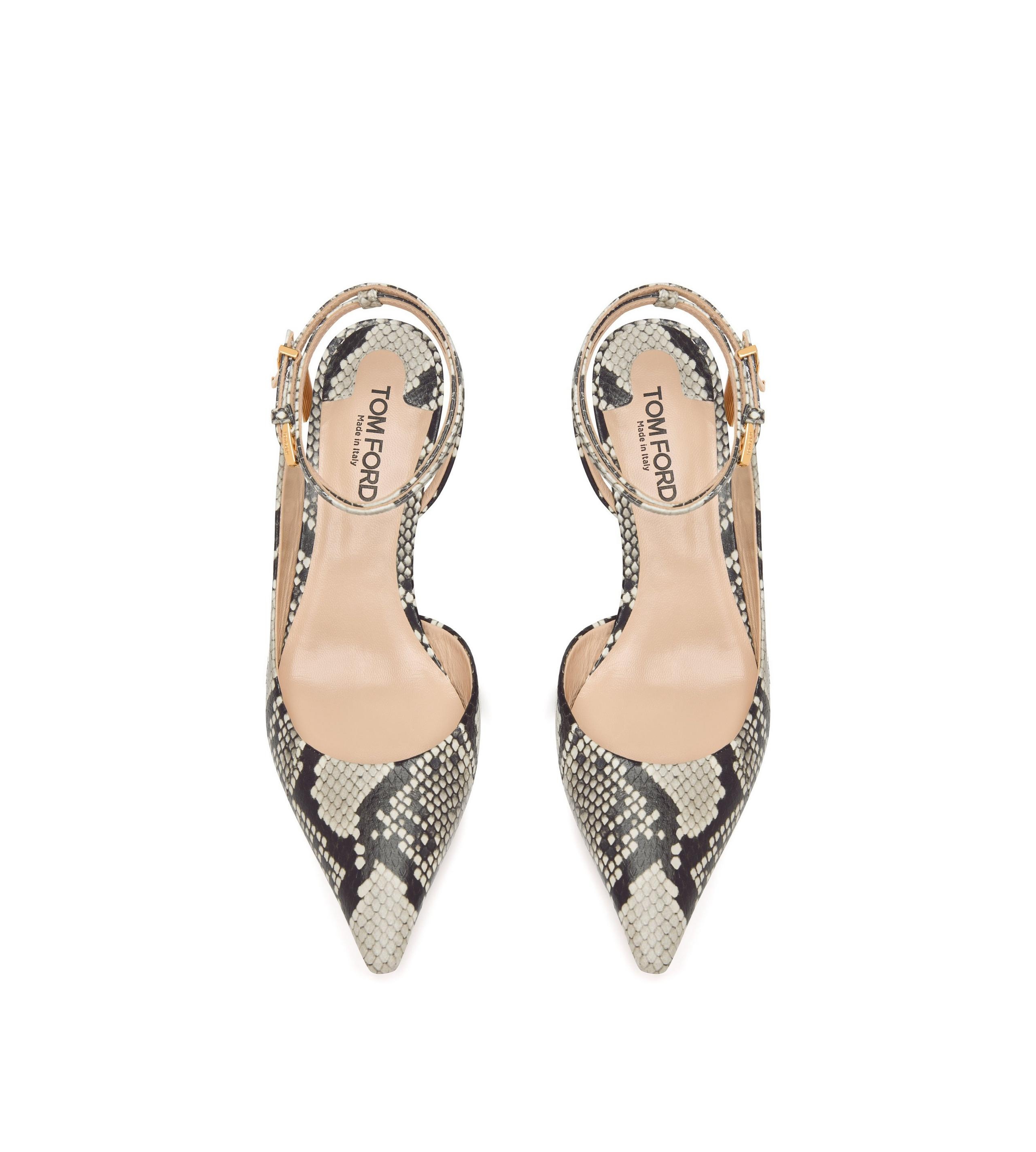 PRINTED PYTHON PADLOCK SLINGBACK - 4