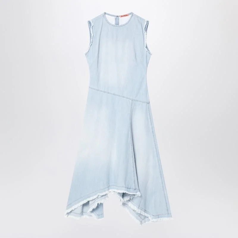 Acne Studios Light Denim Asymmetric Dress - 1
