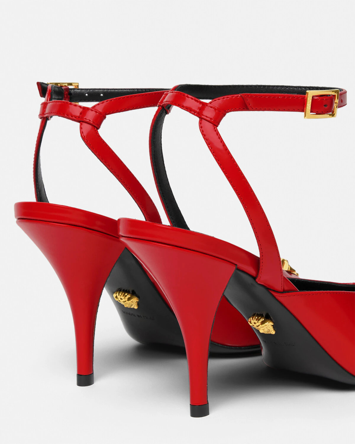 La Medusa Leather Slingback Pumps 85 mm - 6