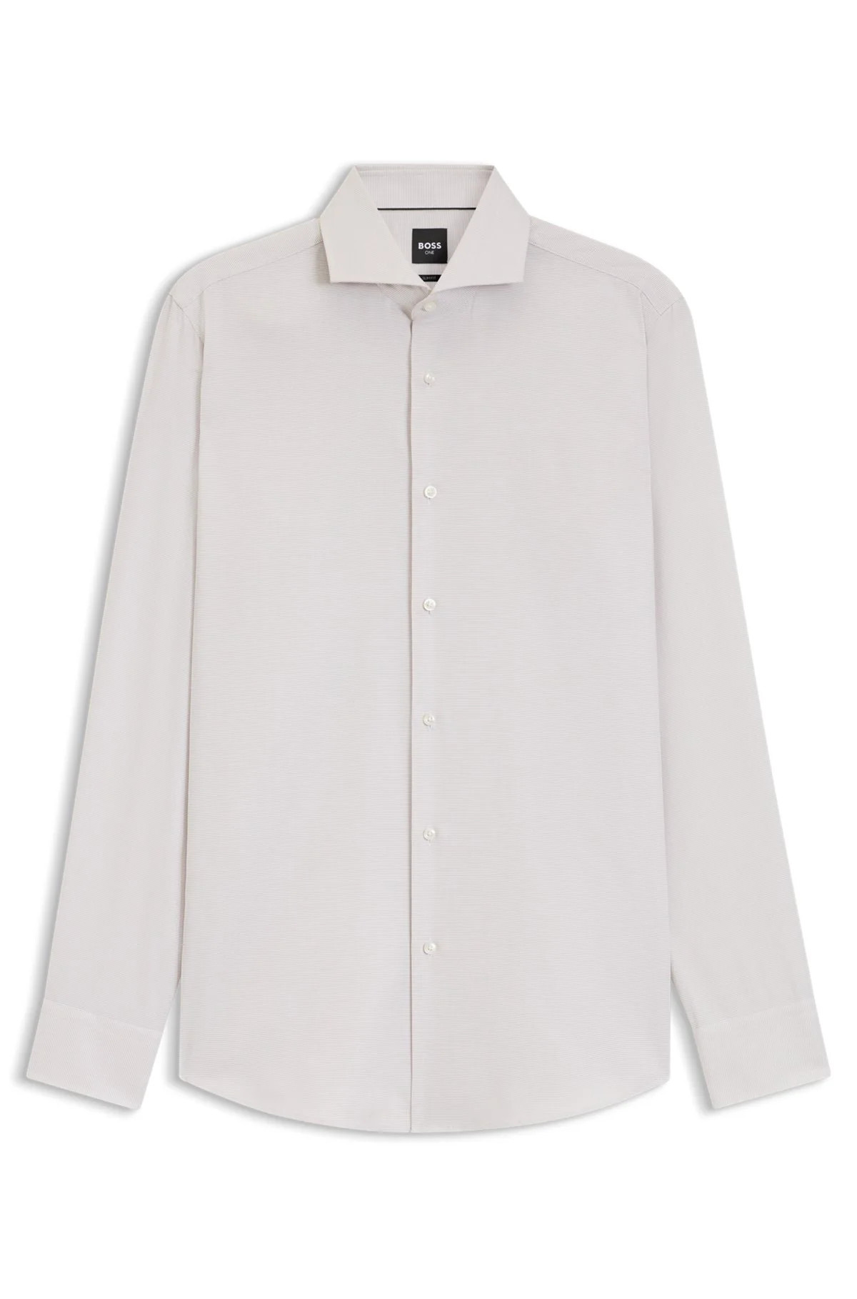 BOSS ONE SLIM-FIT SHIRT IN A STRUCTURED COTTON BLEND - 1