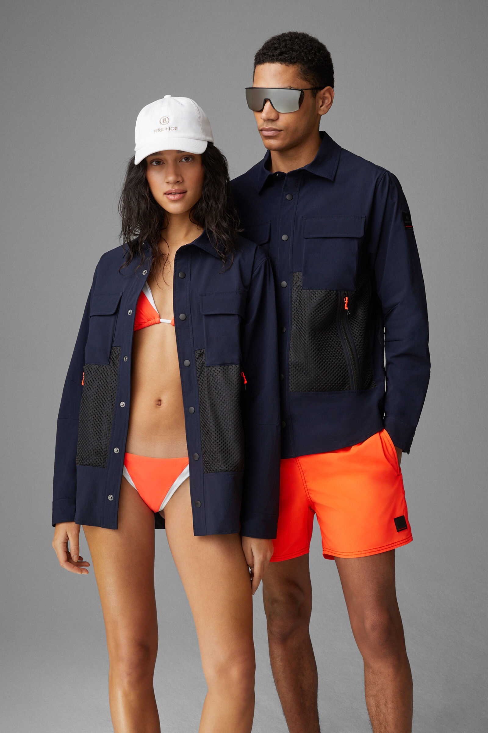 Agnello unisex shirt jacket in Dark blue - 2